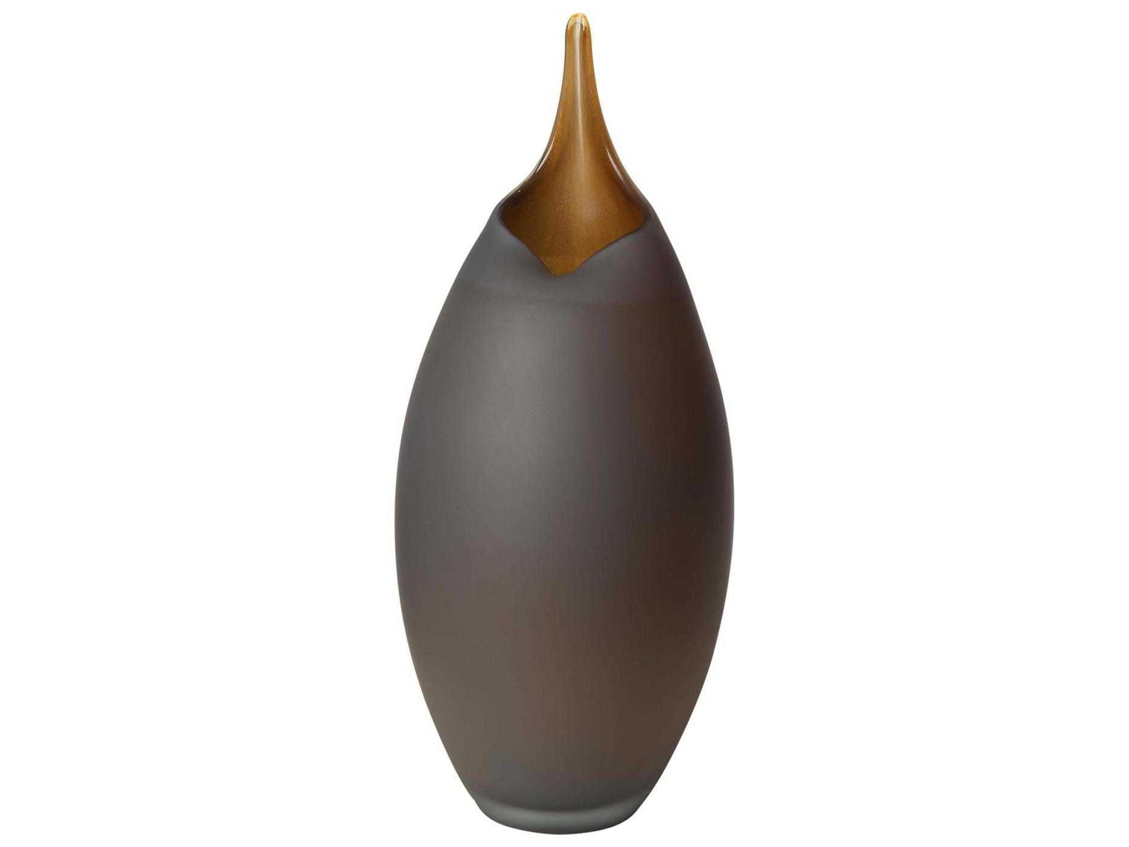 Global Views Frosted Grey Small Vase