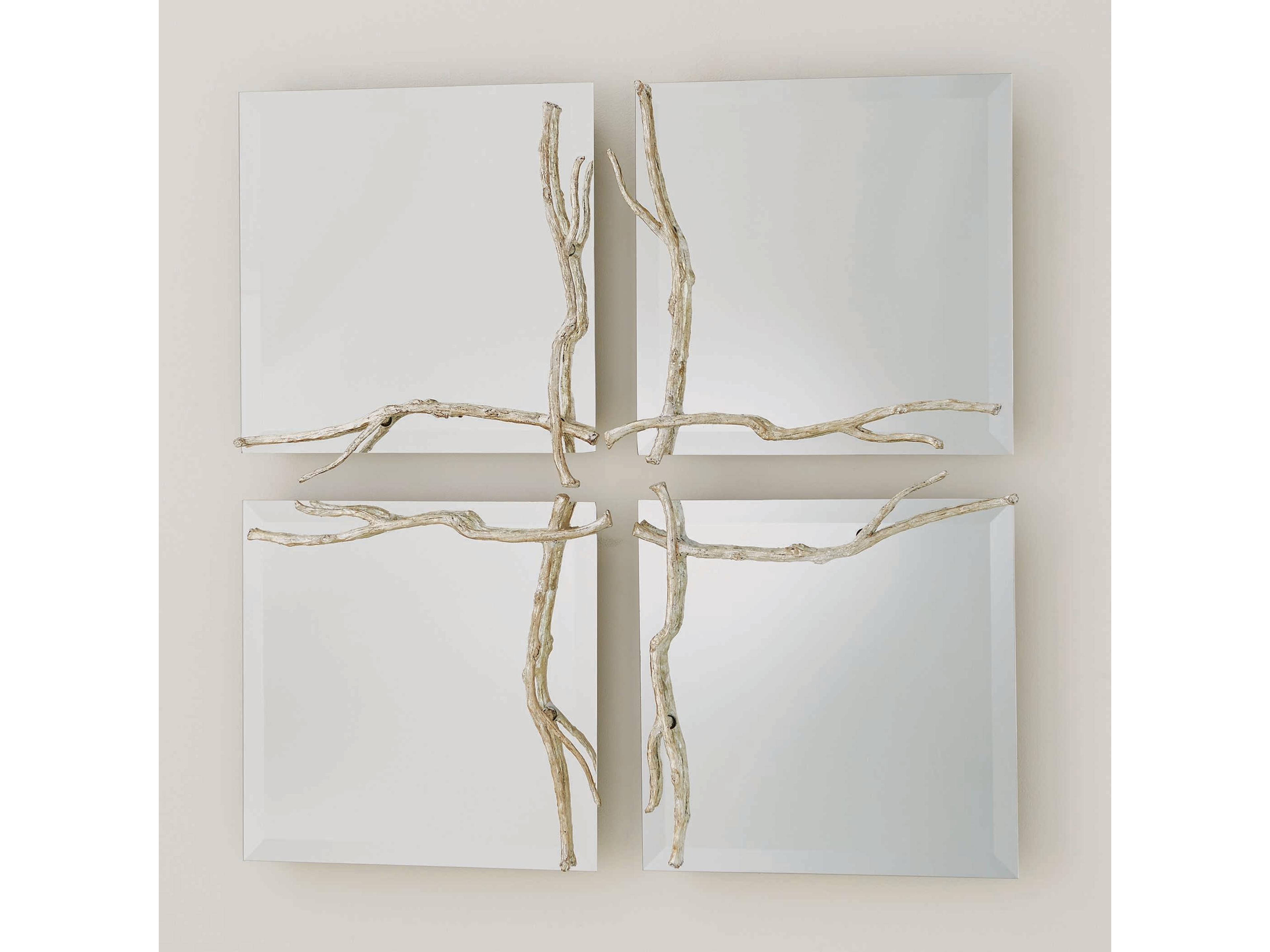 Silver Leaf Wall Mirror