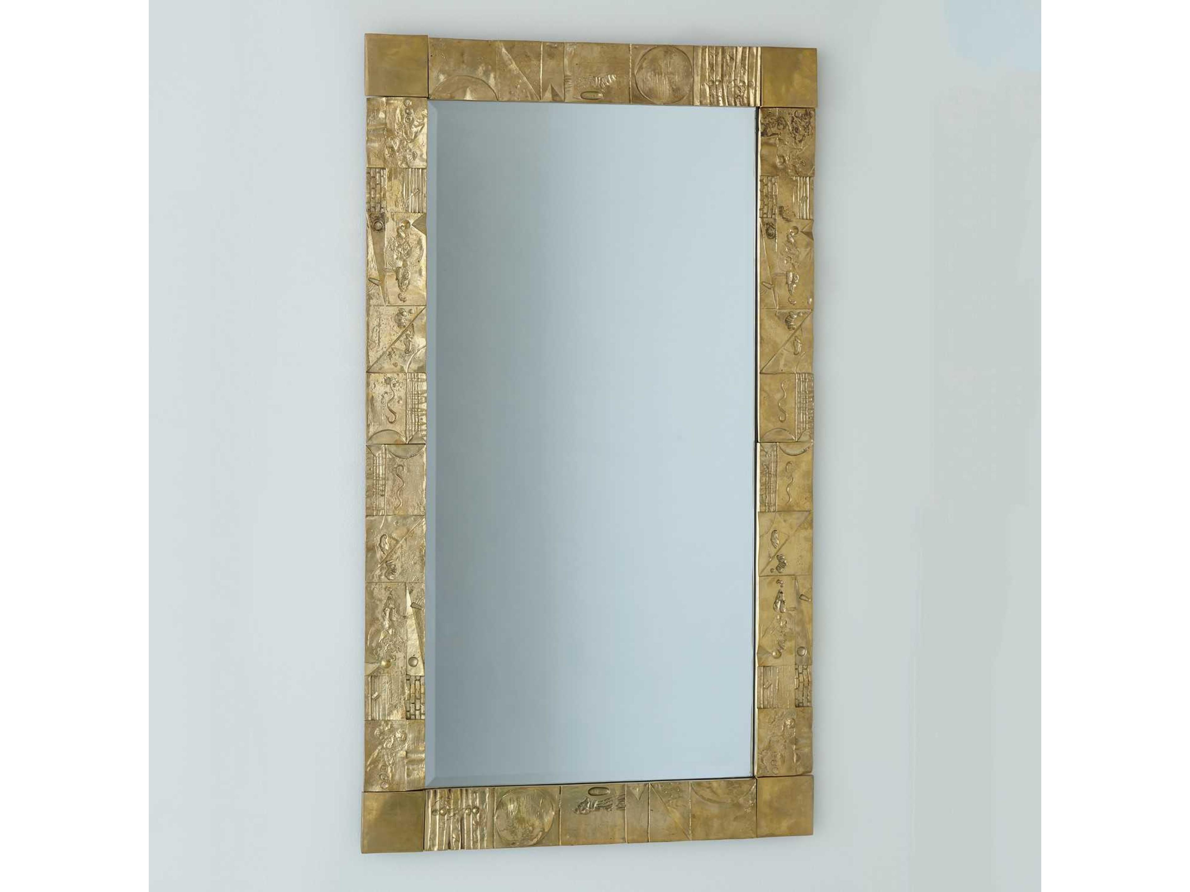 Global Views Brass Wall Mirror