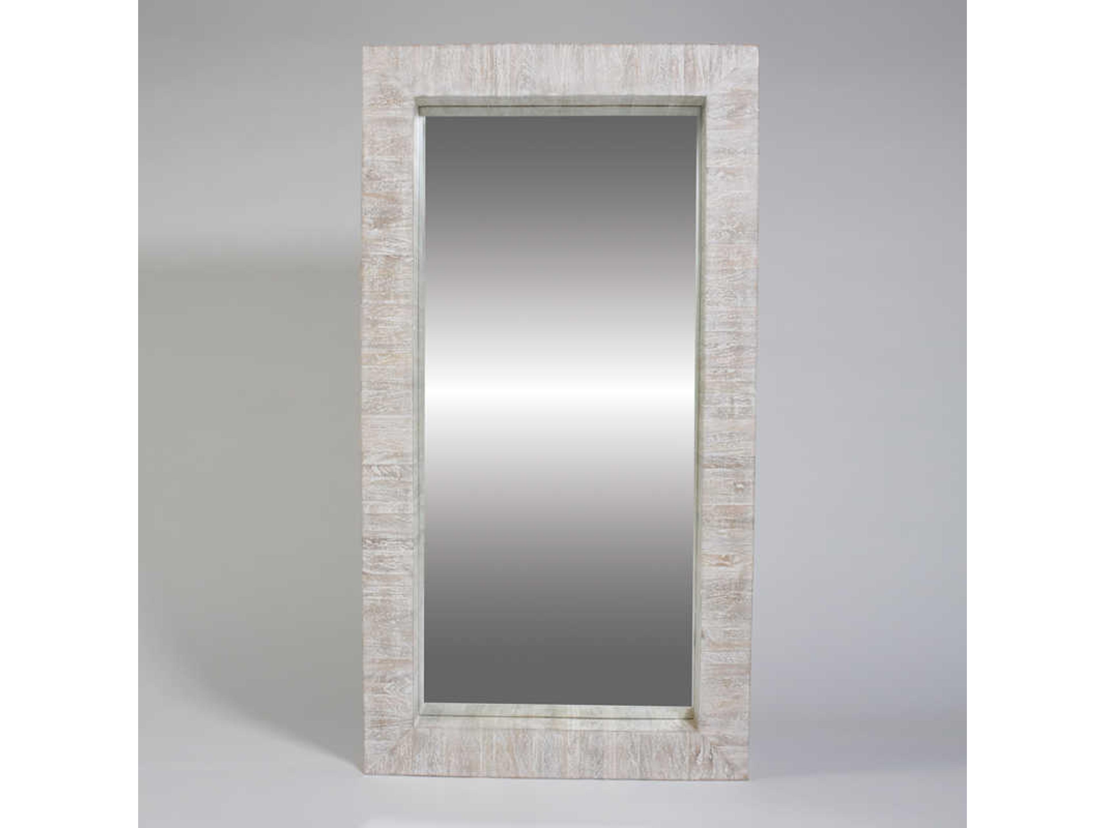 Global Views White Washed Wall Mirror