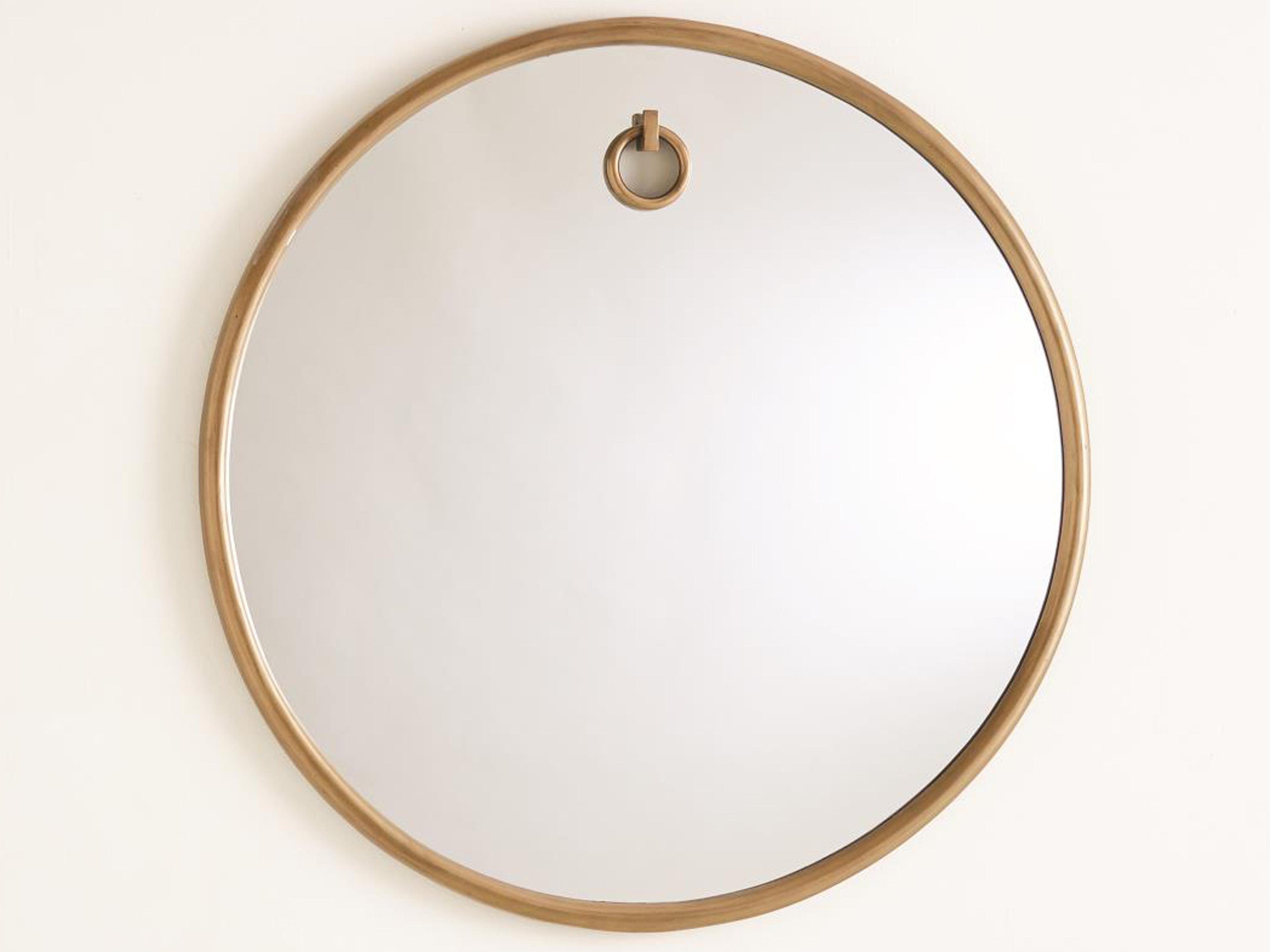 Global Views Antique Brass Wall Mirror