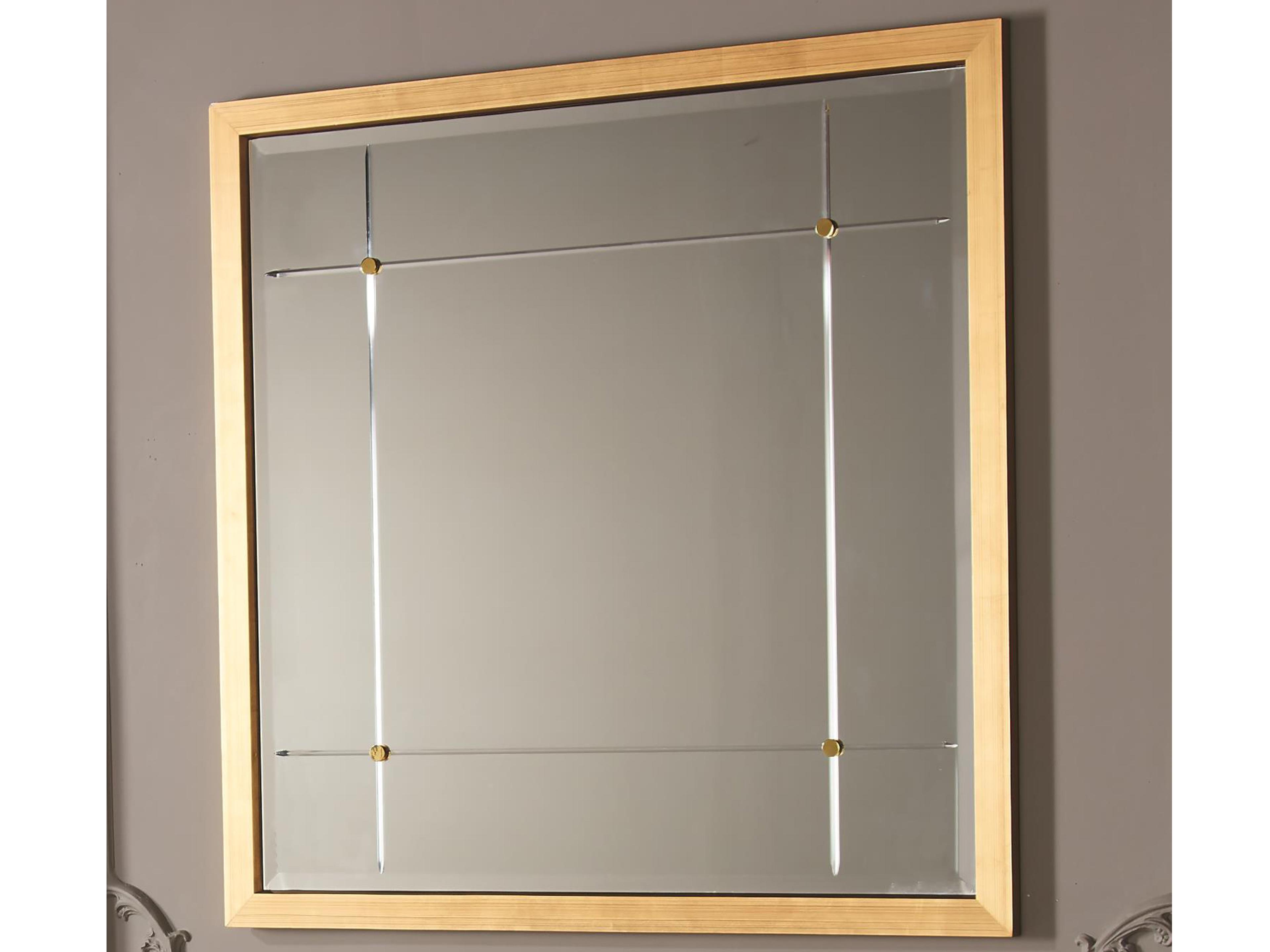 Gold Leaf / Nickel Brass Wall Mirror