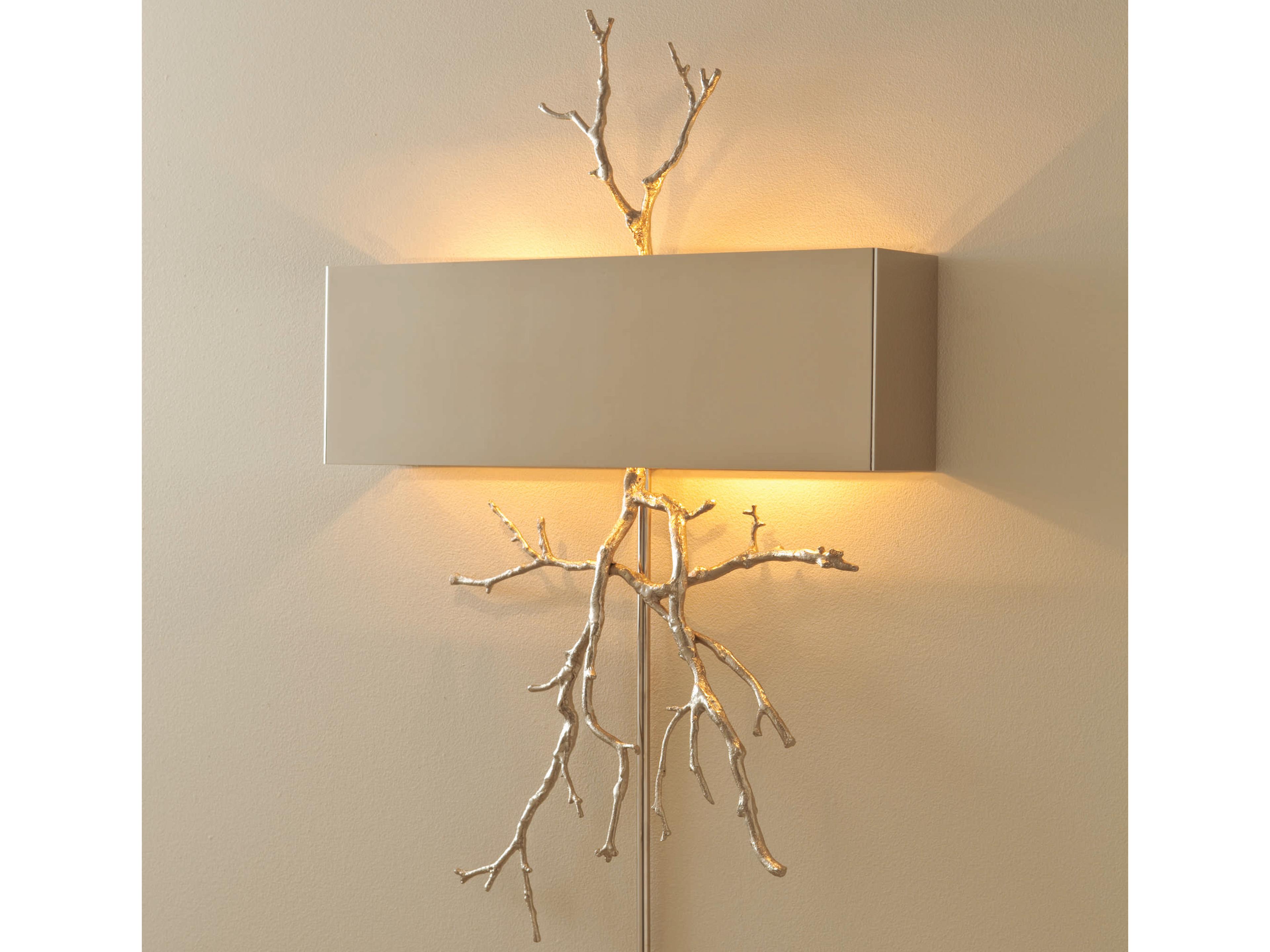 2-Light Nickel Wall Sconce