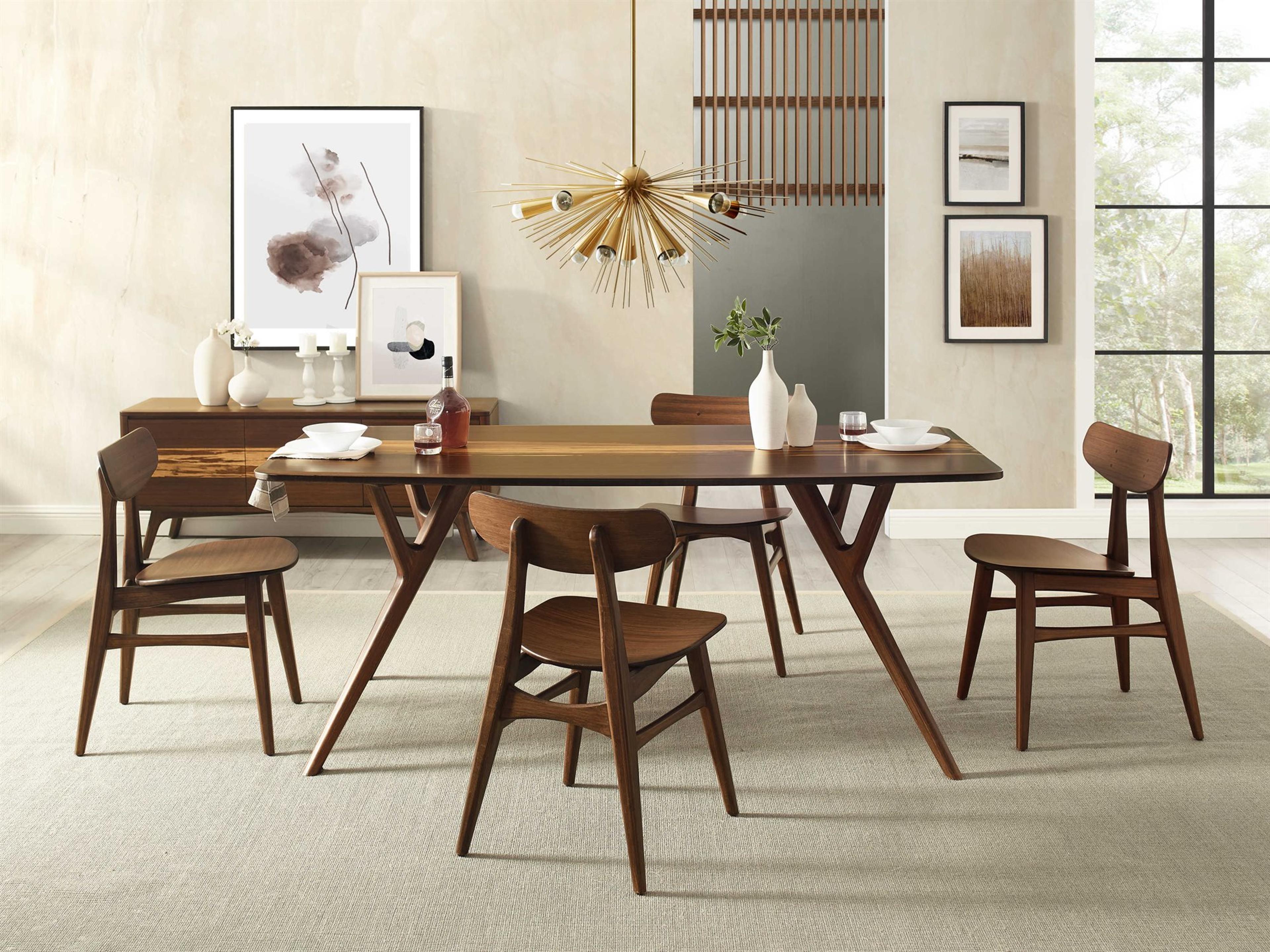 Azara Bamboo Wood Dining Room Set