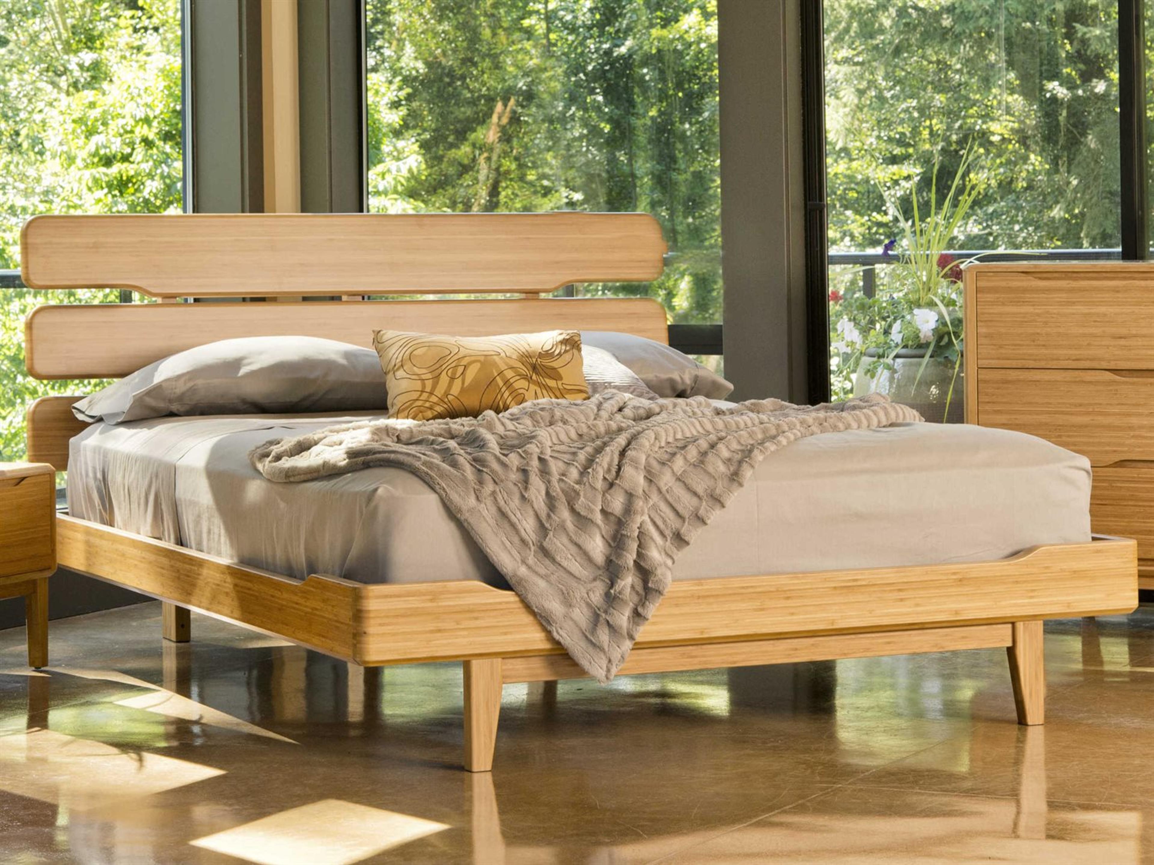 Greenington Currant Caramelized Brown Bamboo Wood King Platform Bed