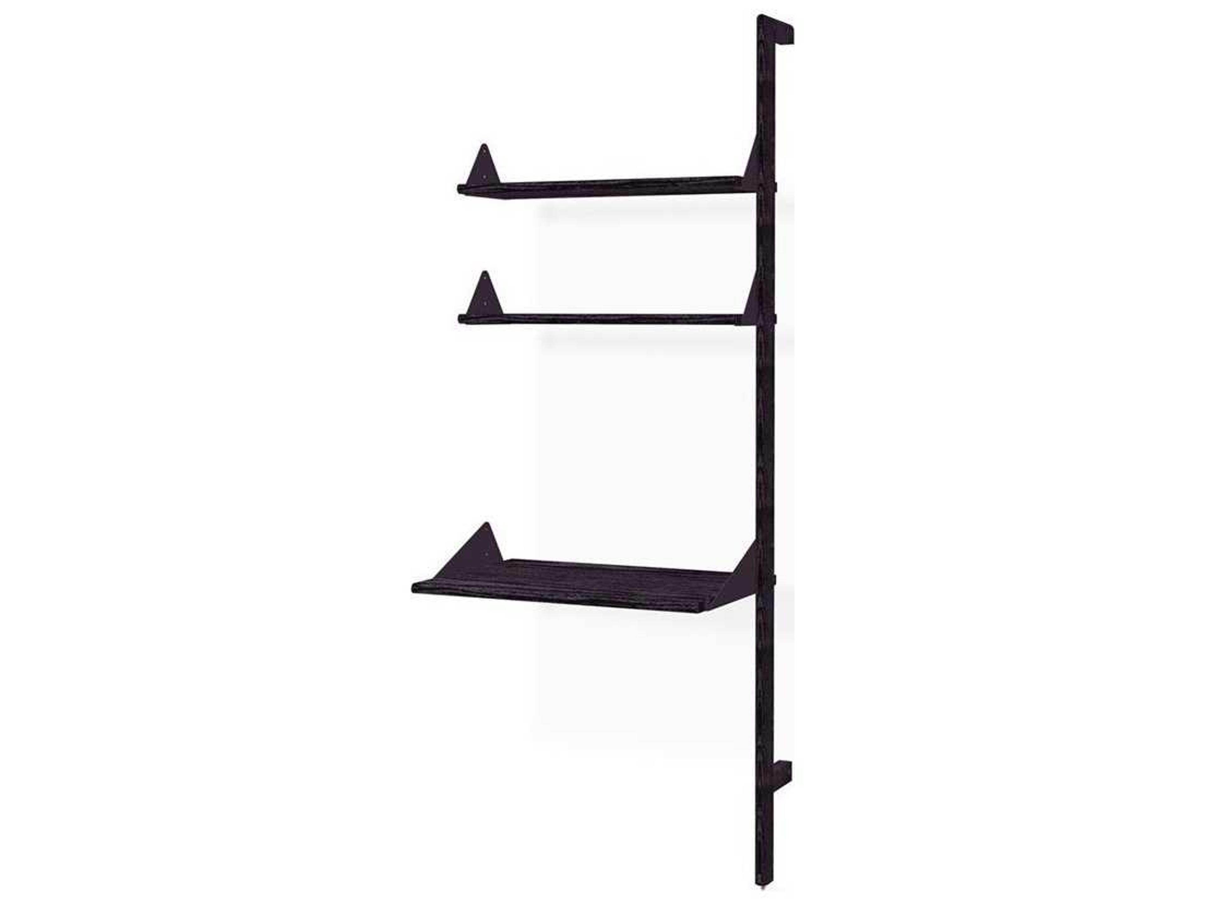 Branch Ash Black Wood Leaning Ladder Desk