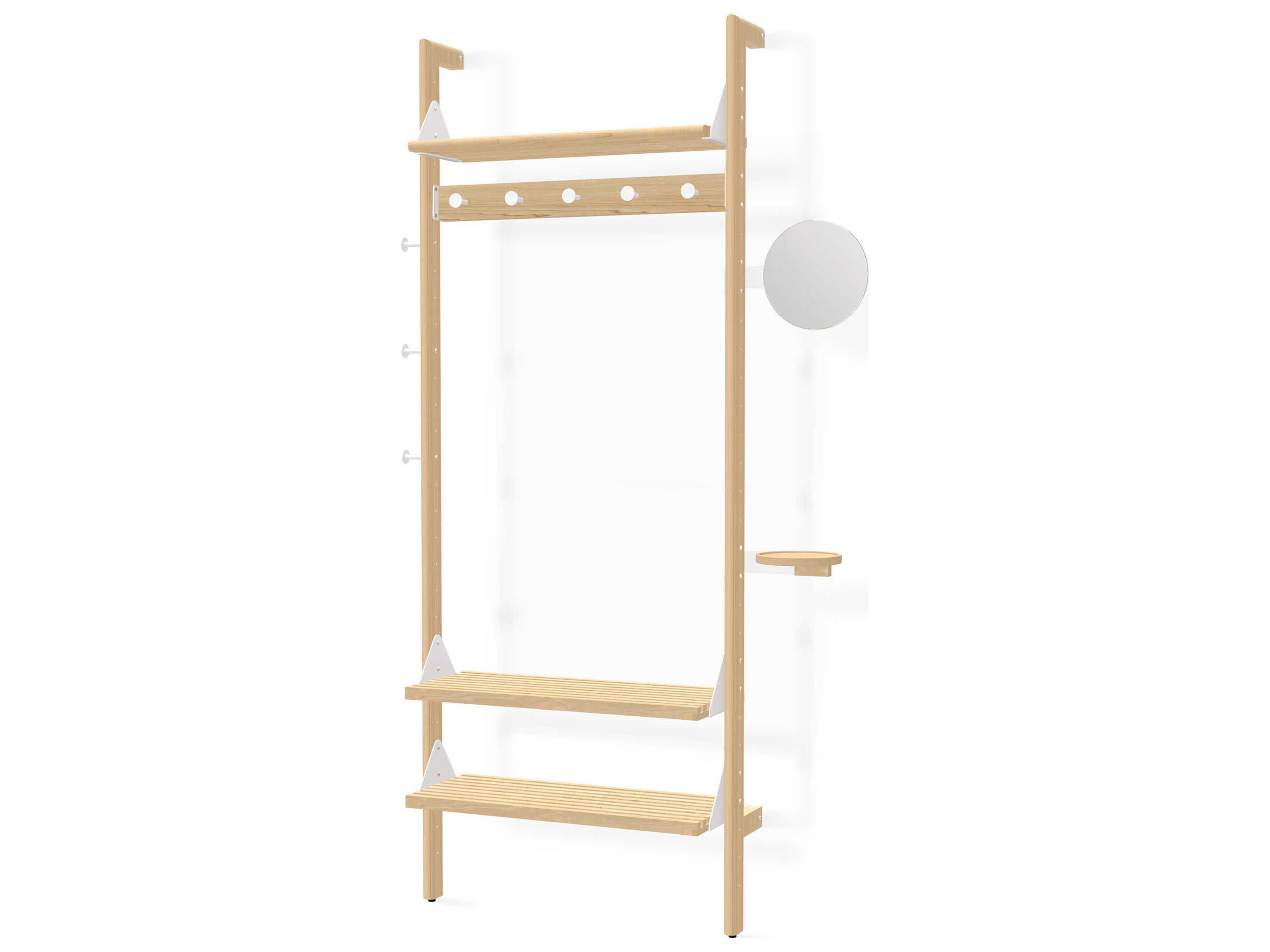 Branch Ash Blonde / White Entryway Unit