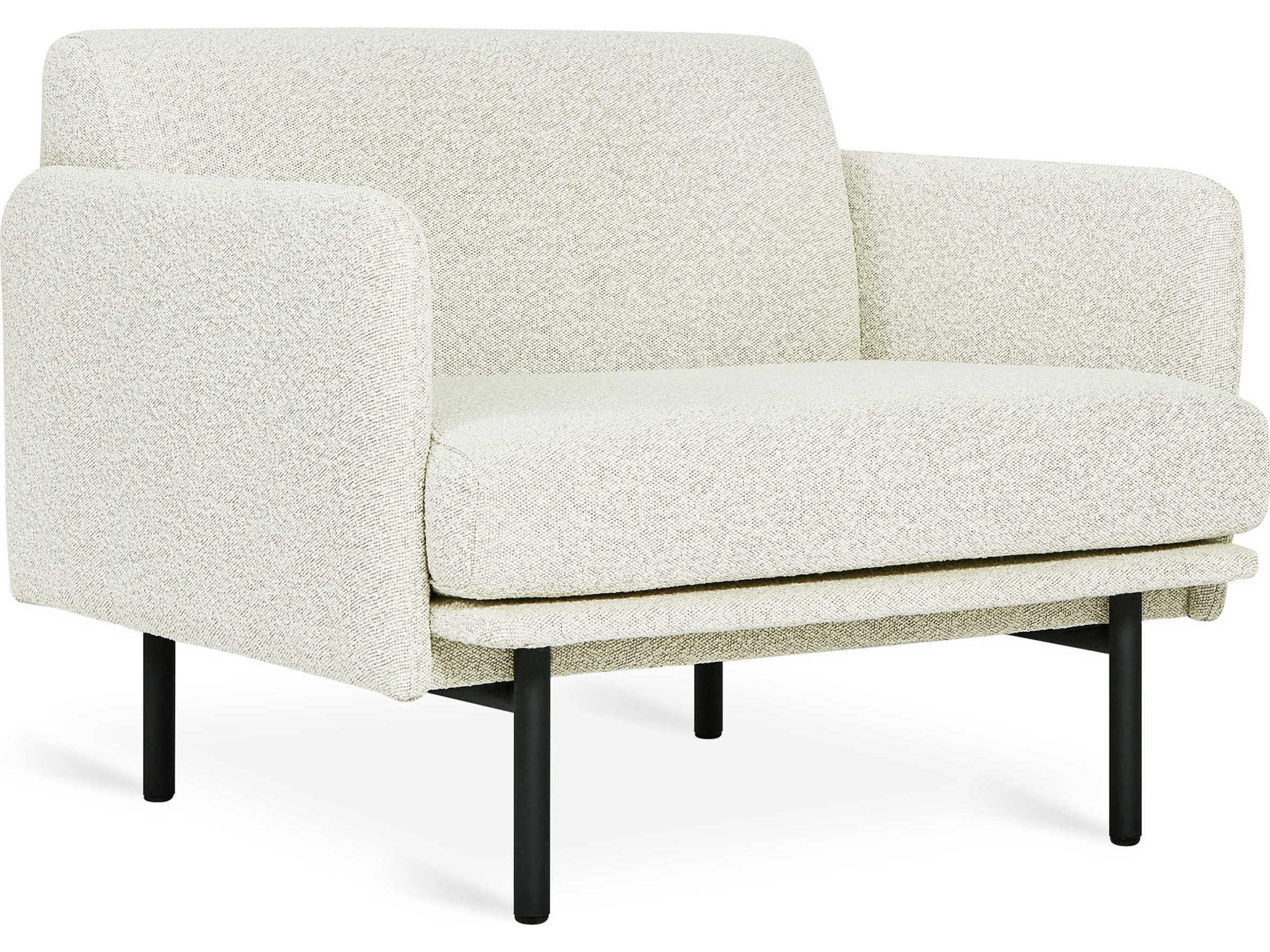 Foundry White Fabric Accent Chair