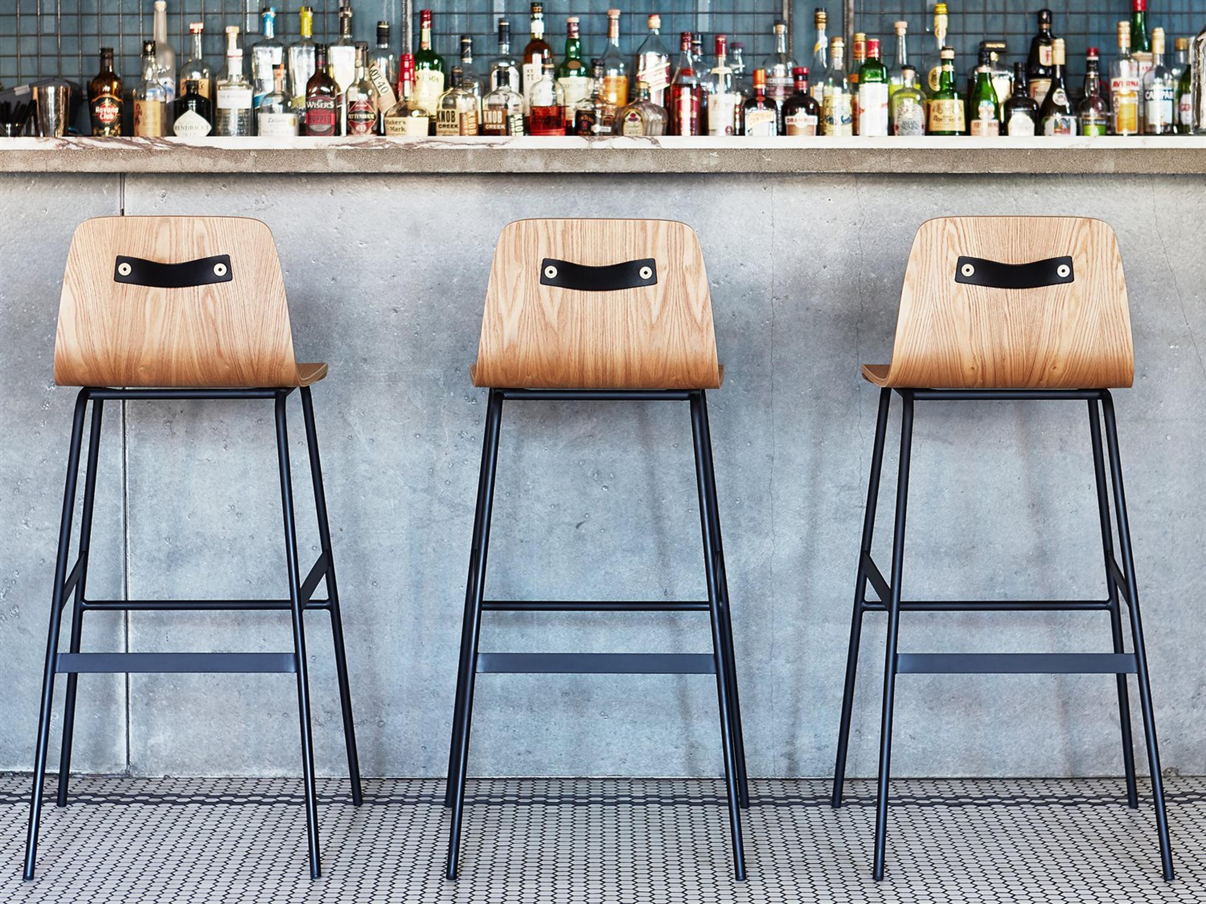 Gus* Modern Lecture Ash Wood Natural Bar Stool