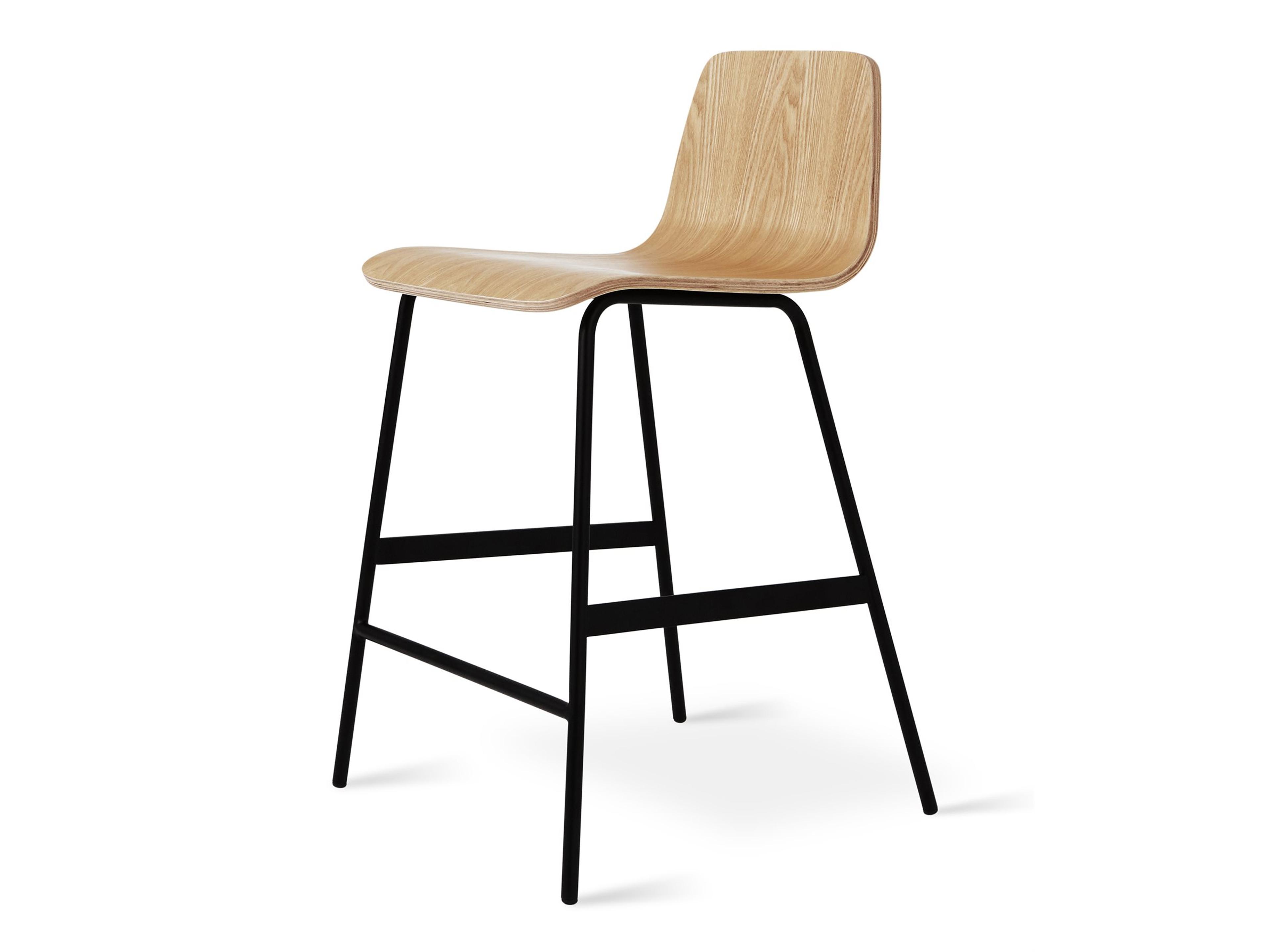 Lecture Ash Wood Natural Black Counter Stool