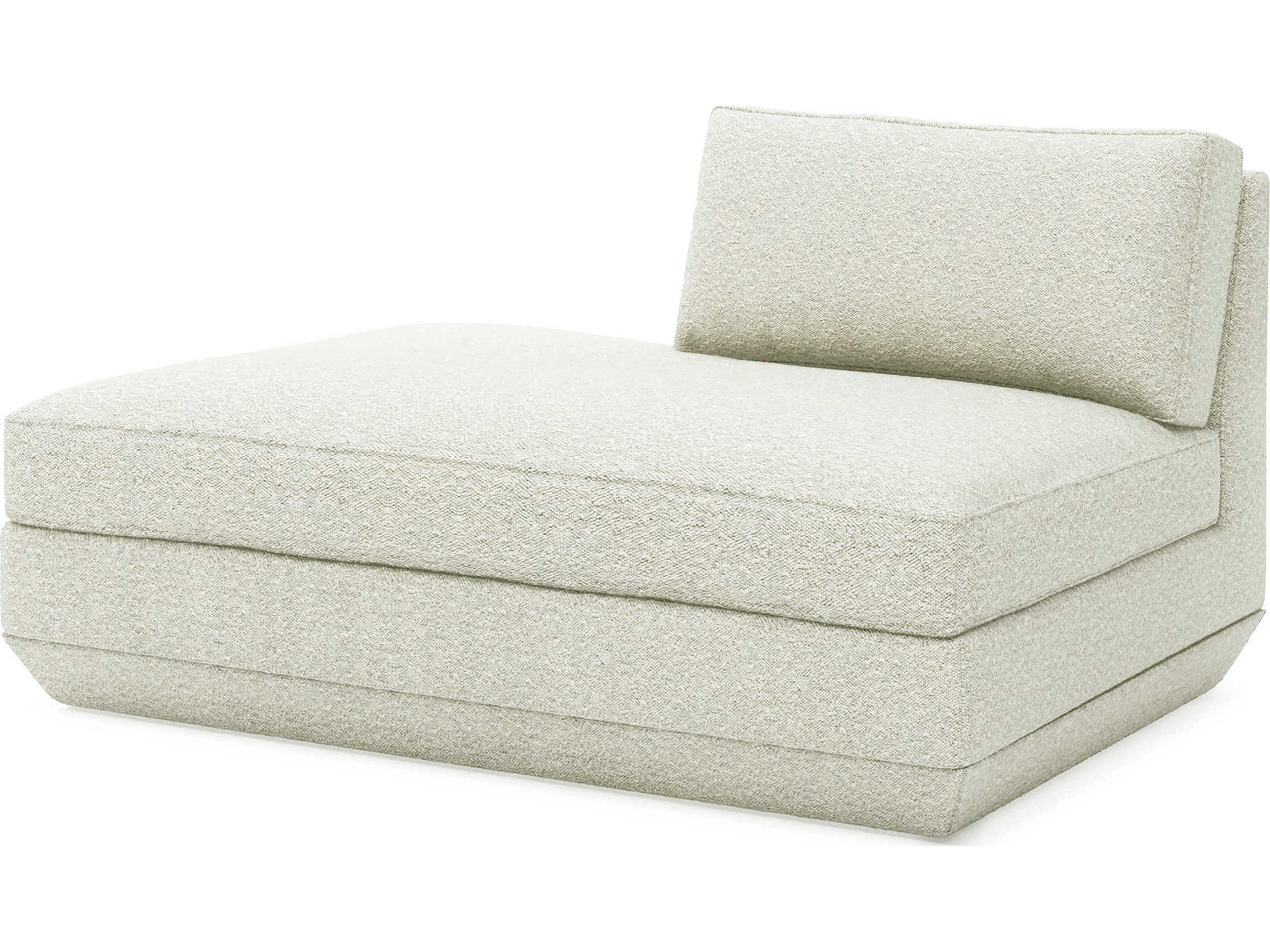 Podium Copenhagen Fossil White Upholstered Chaise