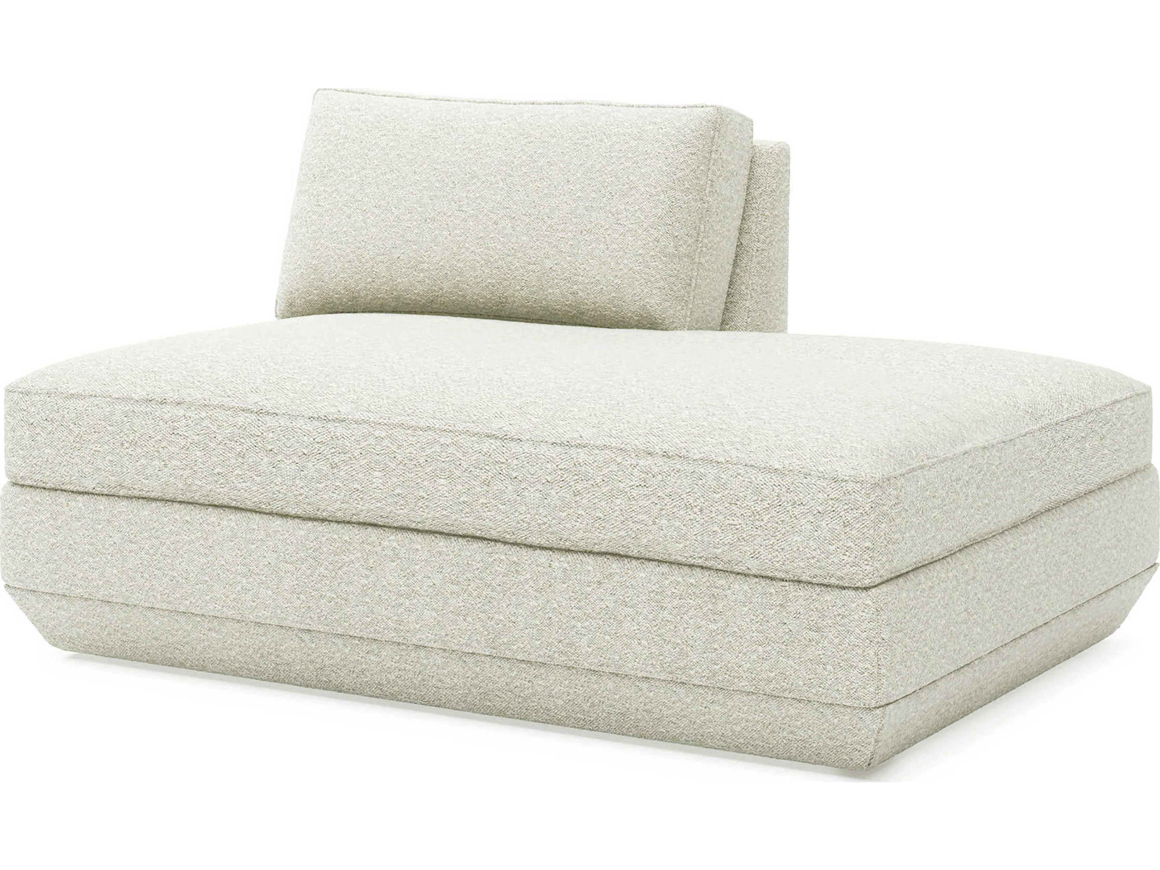 Podium Copenhagen Fossil White Upholstered Chaise