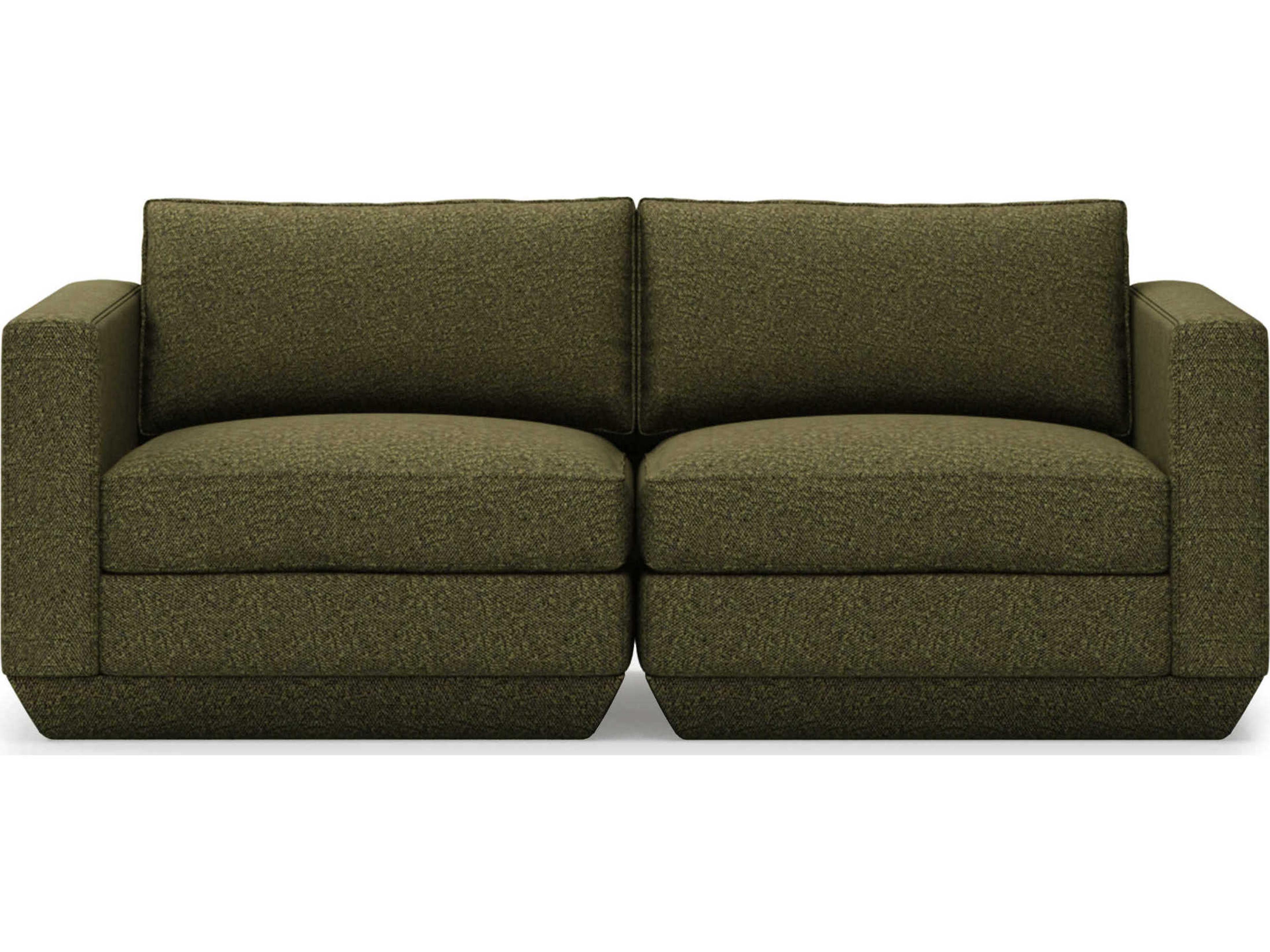 Gus* Modern Podium Copenhagen Terra Green Upholstered Loveseat