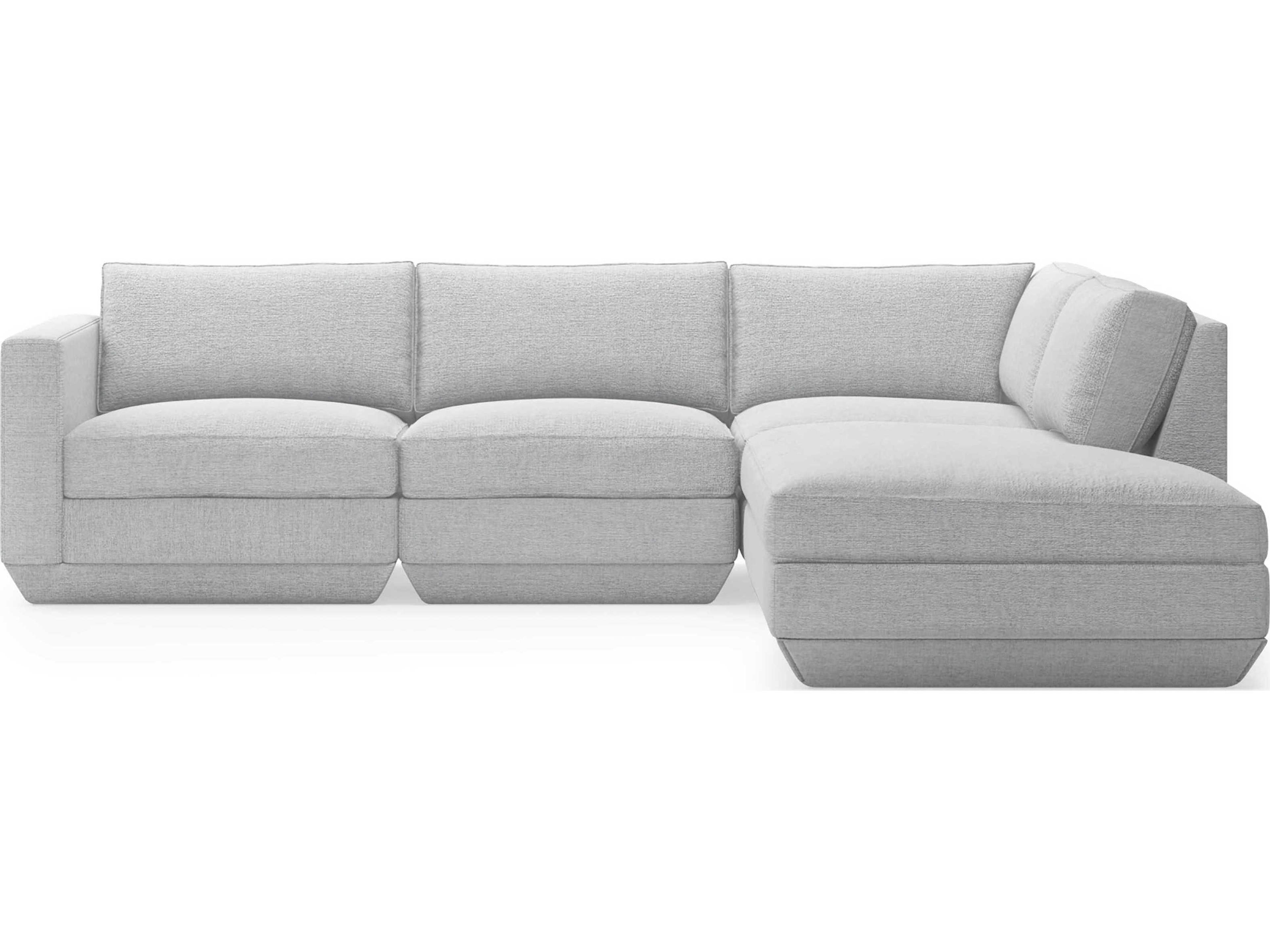 Gus* Modern Podium Upholstered Sectional Sofa