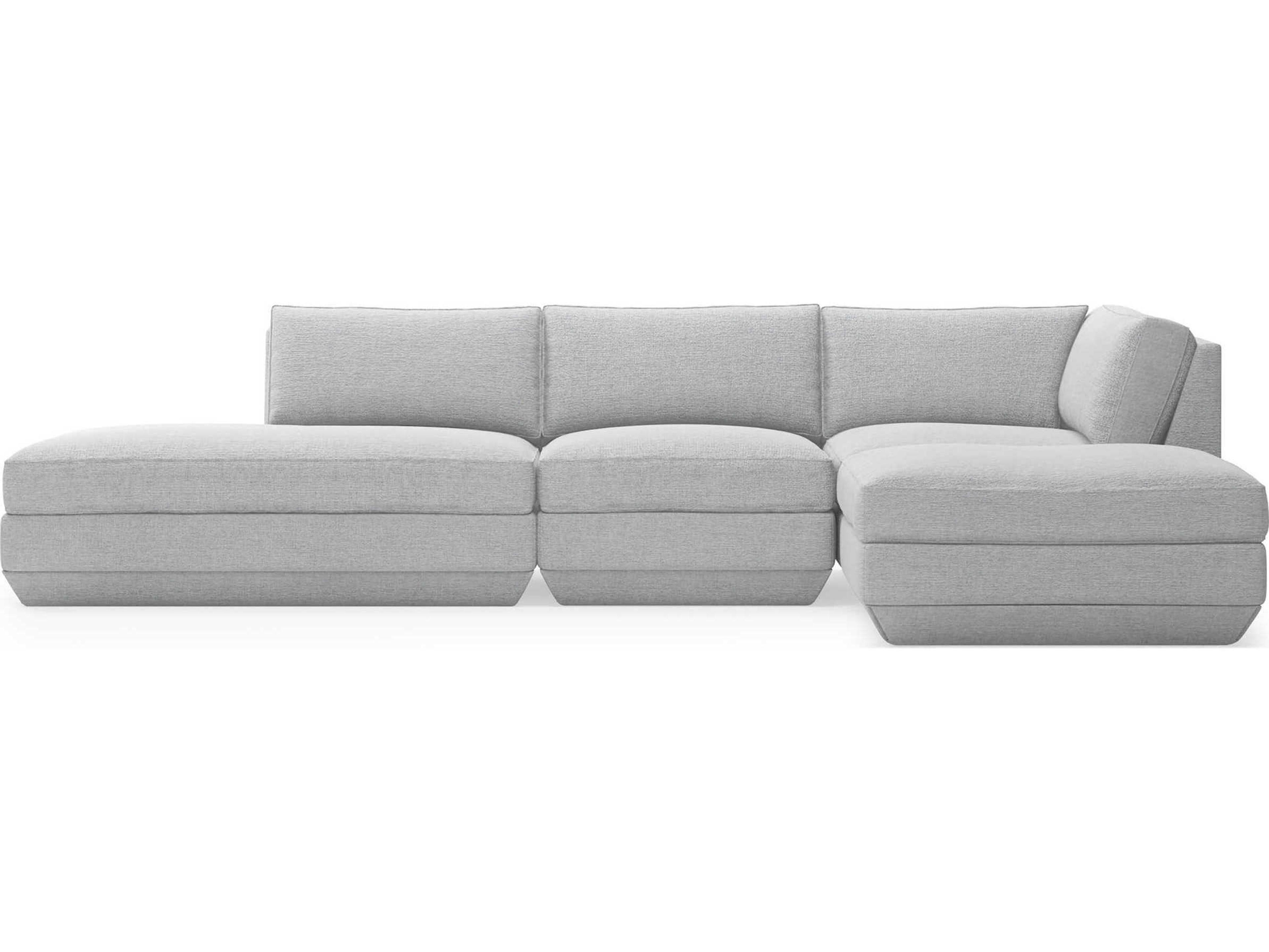 Gus* Modern Podium Upholstered Sectional Sofa