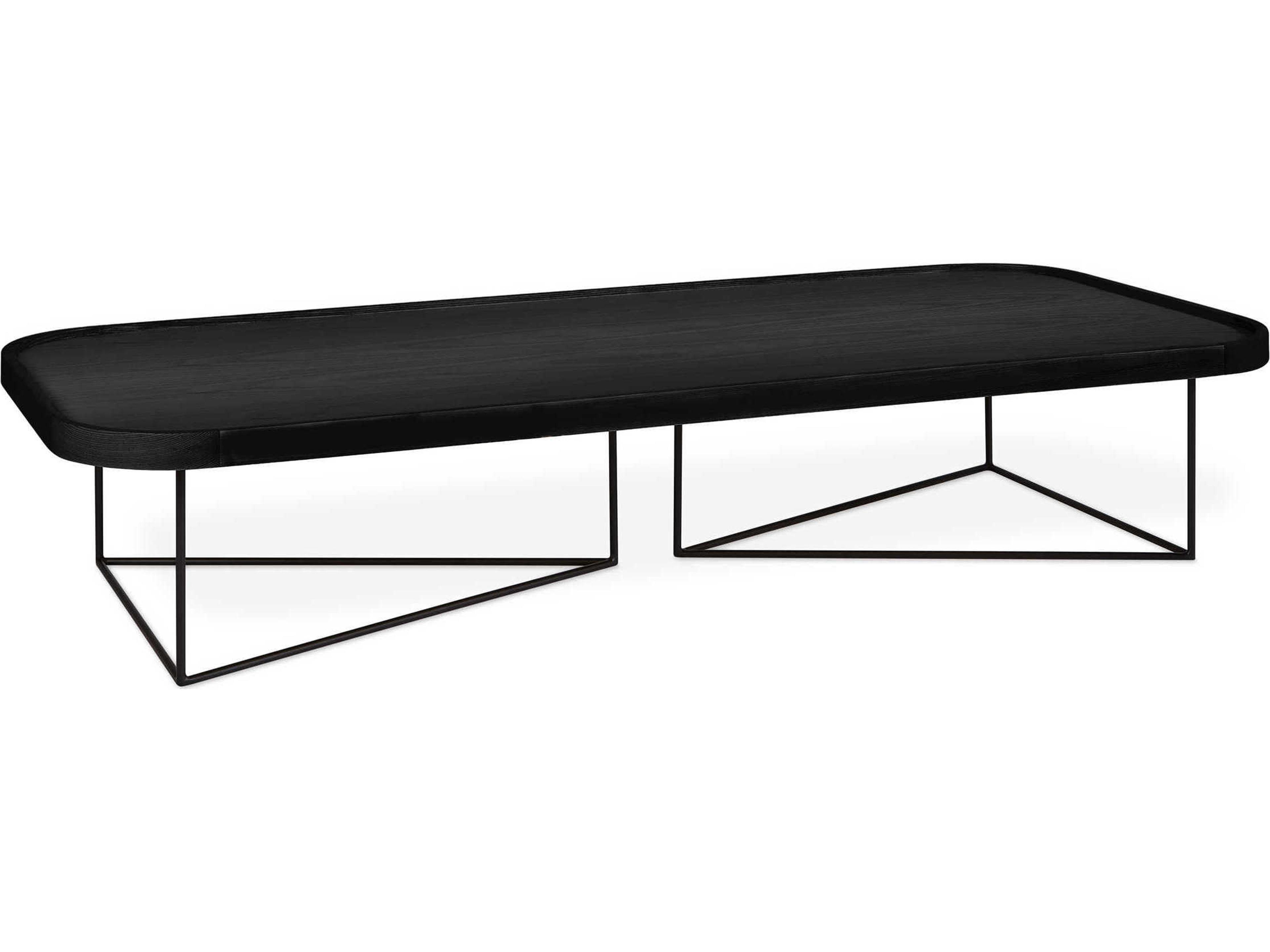 Porter Rectangular Wood Ash Black Coffee Table