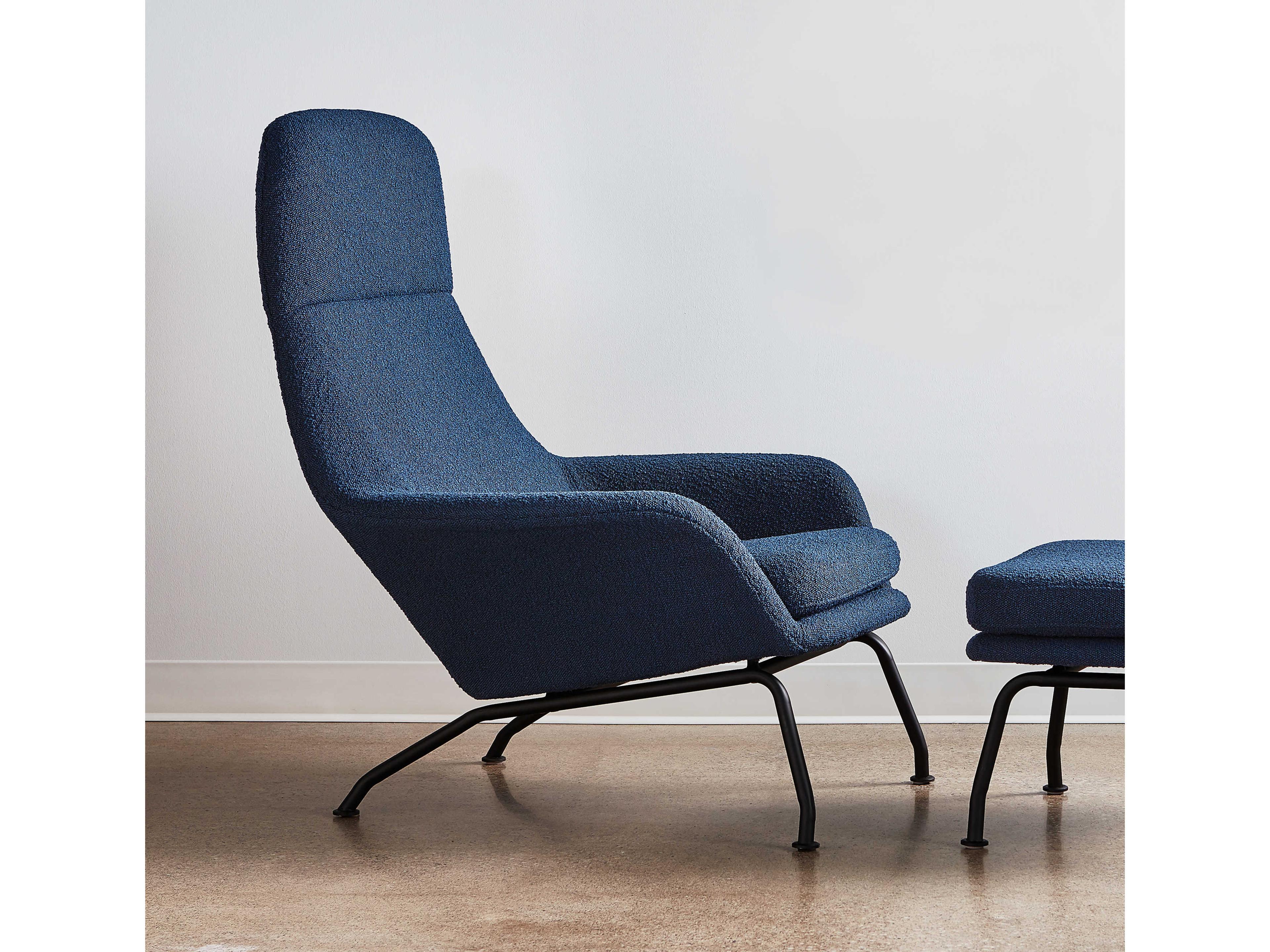 Gus* Modern Tallinn Blue Fabric Accent Chair