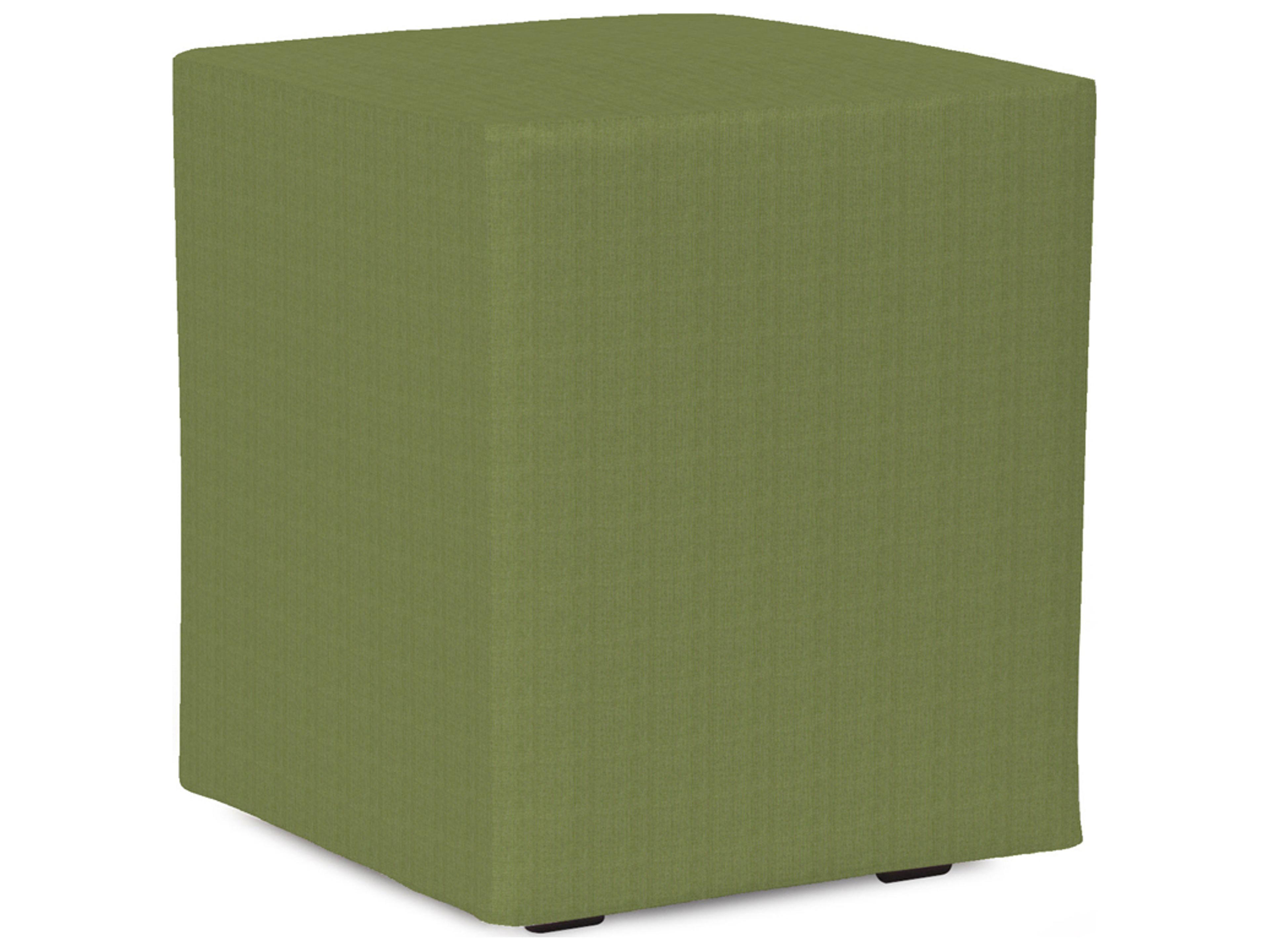 Patio Seascape Moss Resin Cushion Ottoman