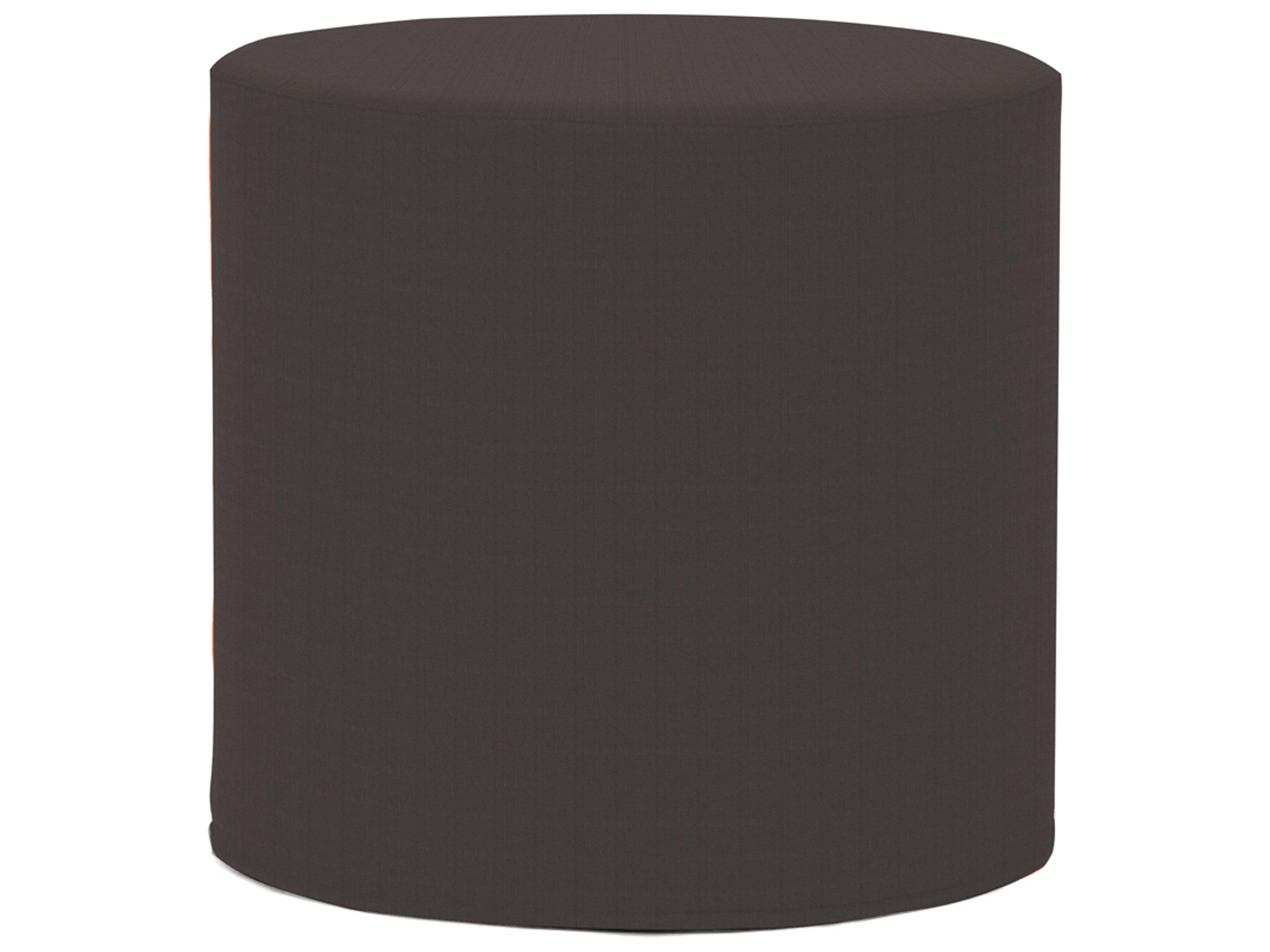 Patio Seascape Charcoal Fabric Cushion Ottoman