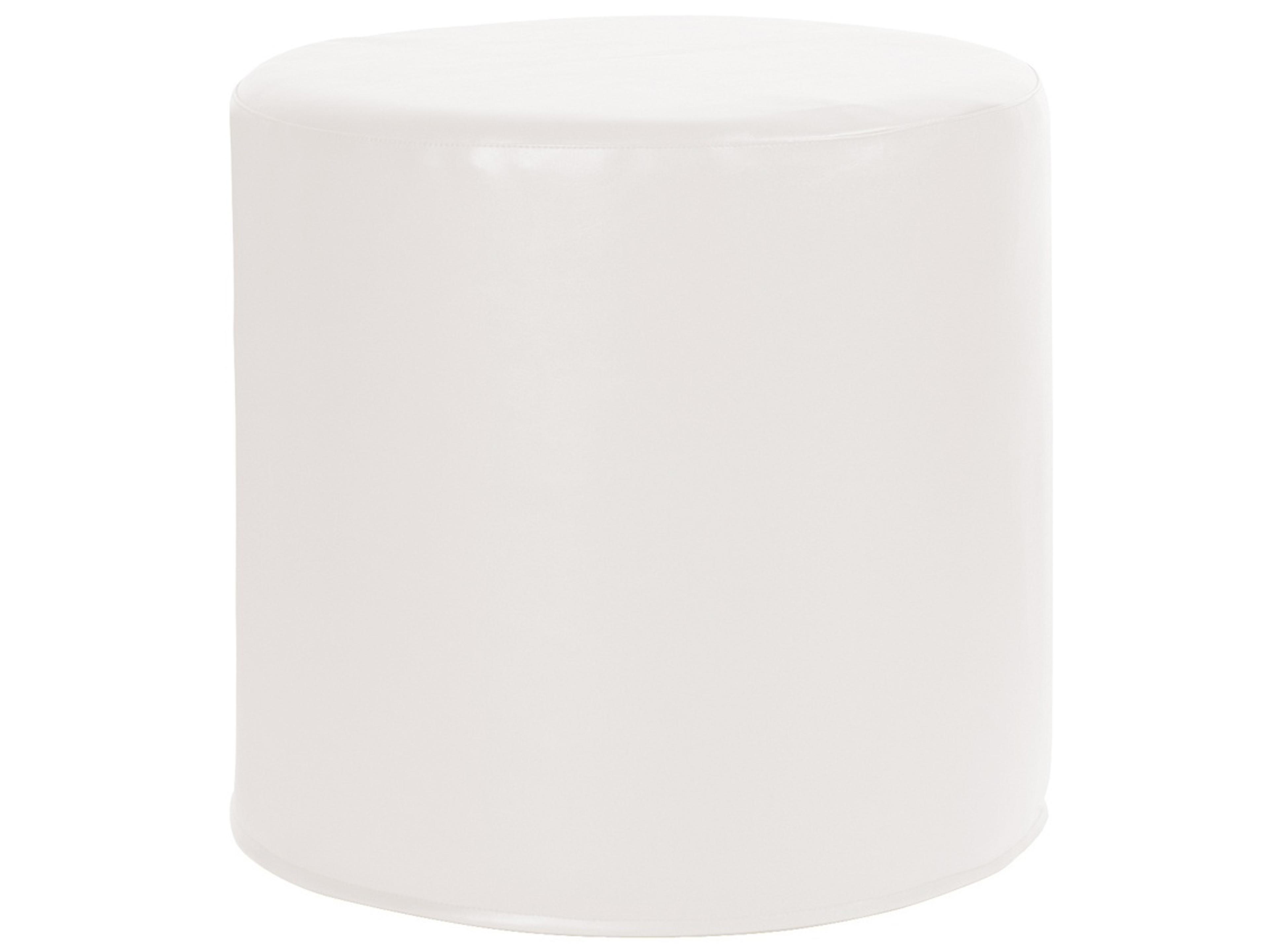 Patio Atlantis White Fabric Cushion Ottoman