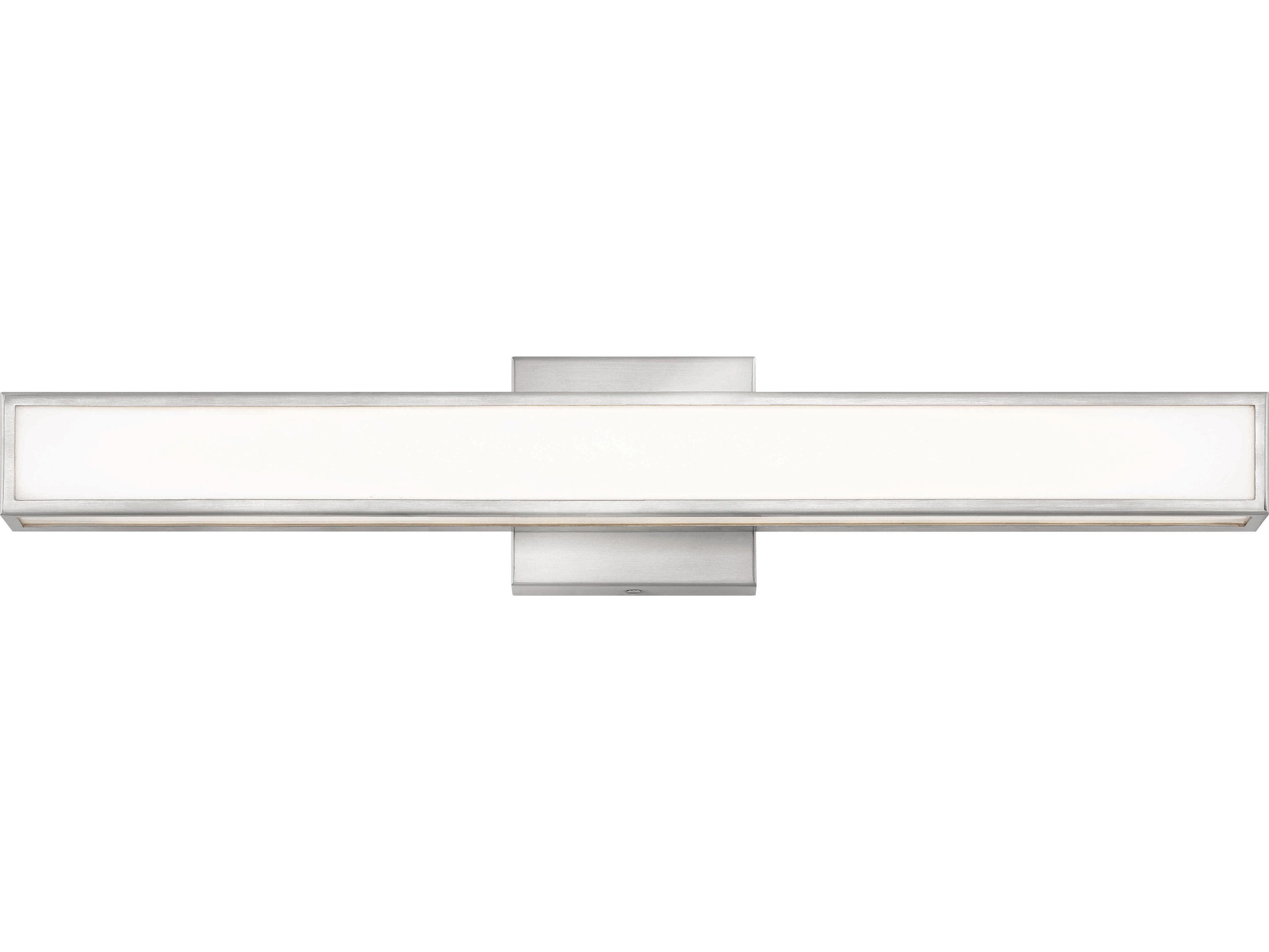 Alto Brushed Nickel Glass LED Vanity Light