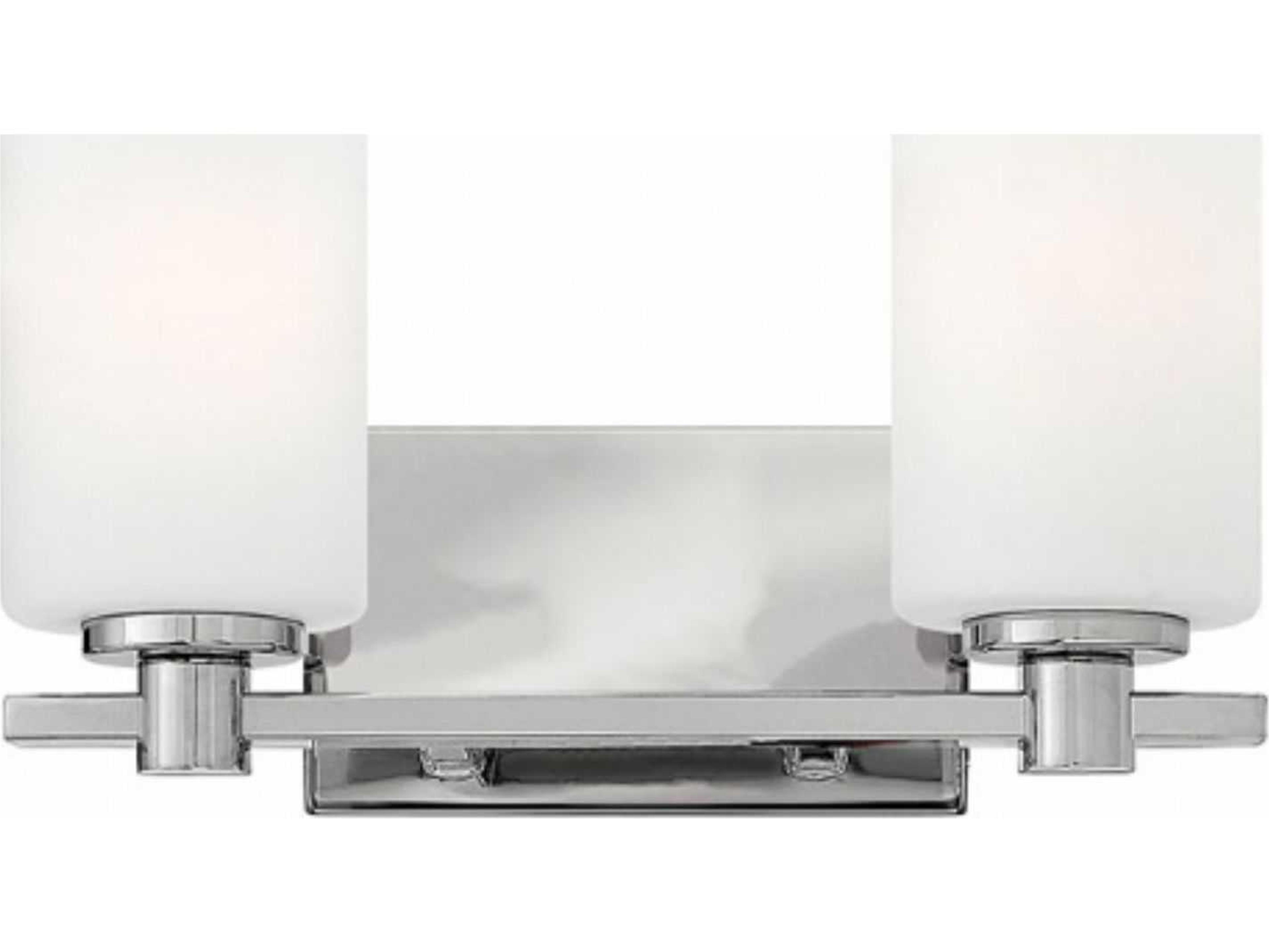 Karlie Chrome Glass Vanity Light