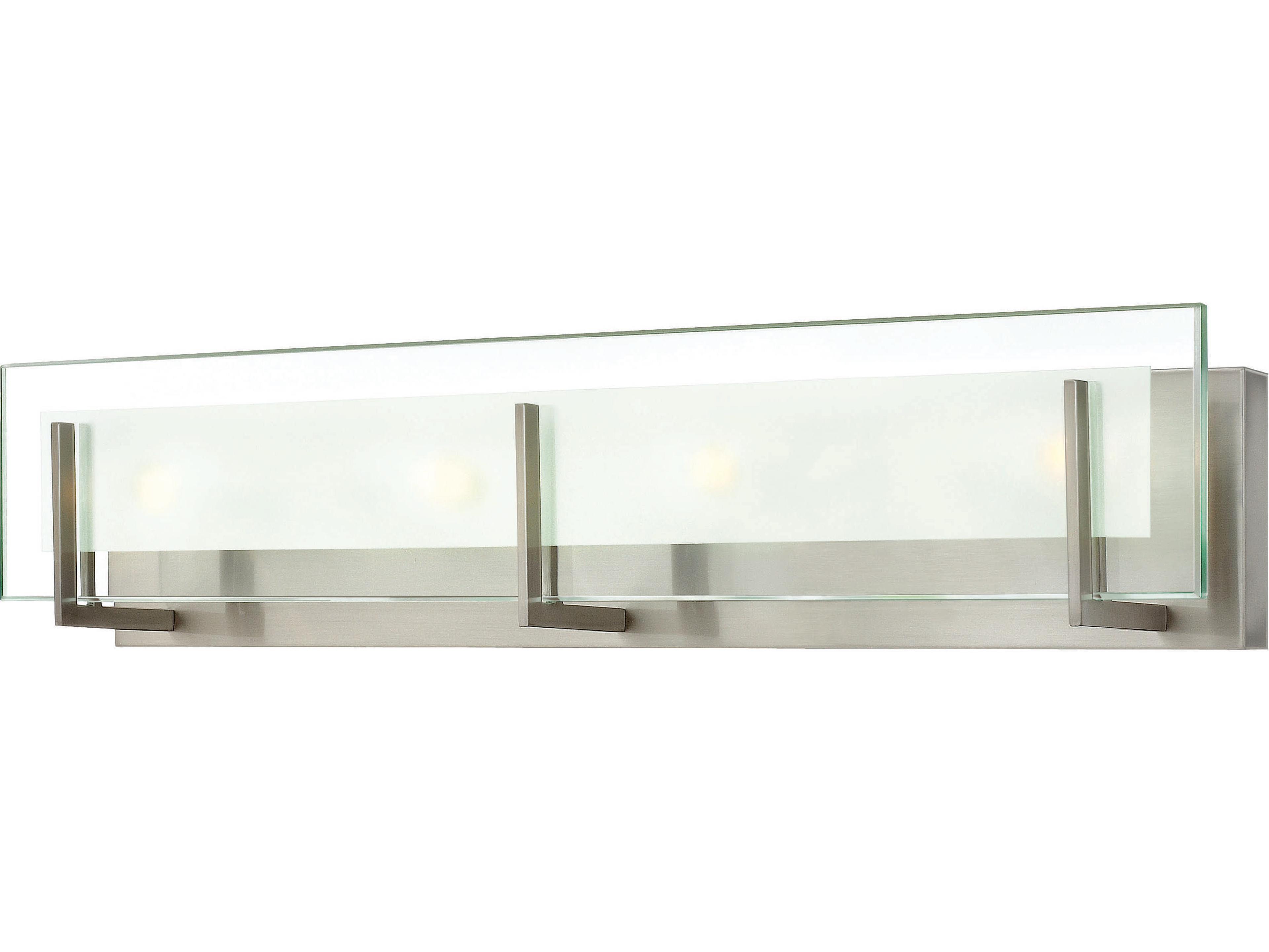 Latitude 4 Light Bath Vanity Modern Brushed Nickel