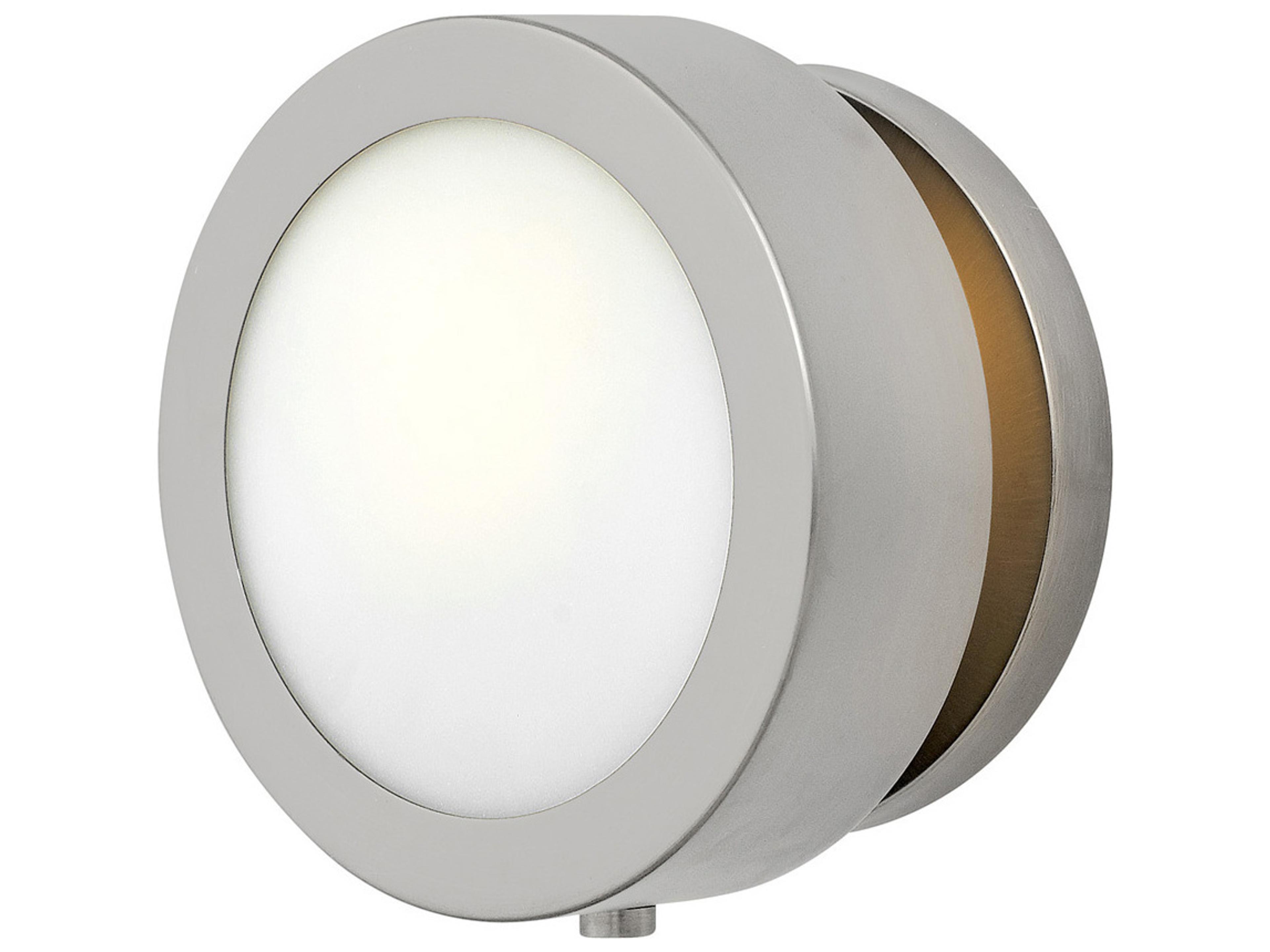 Mercer 1-Light Brushed Nickel Glass Wall Sconce