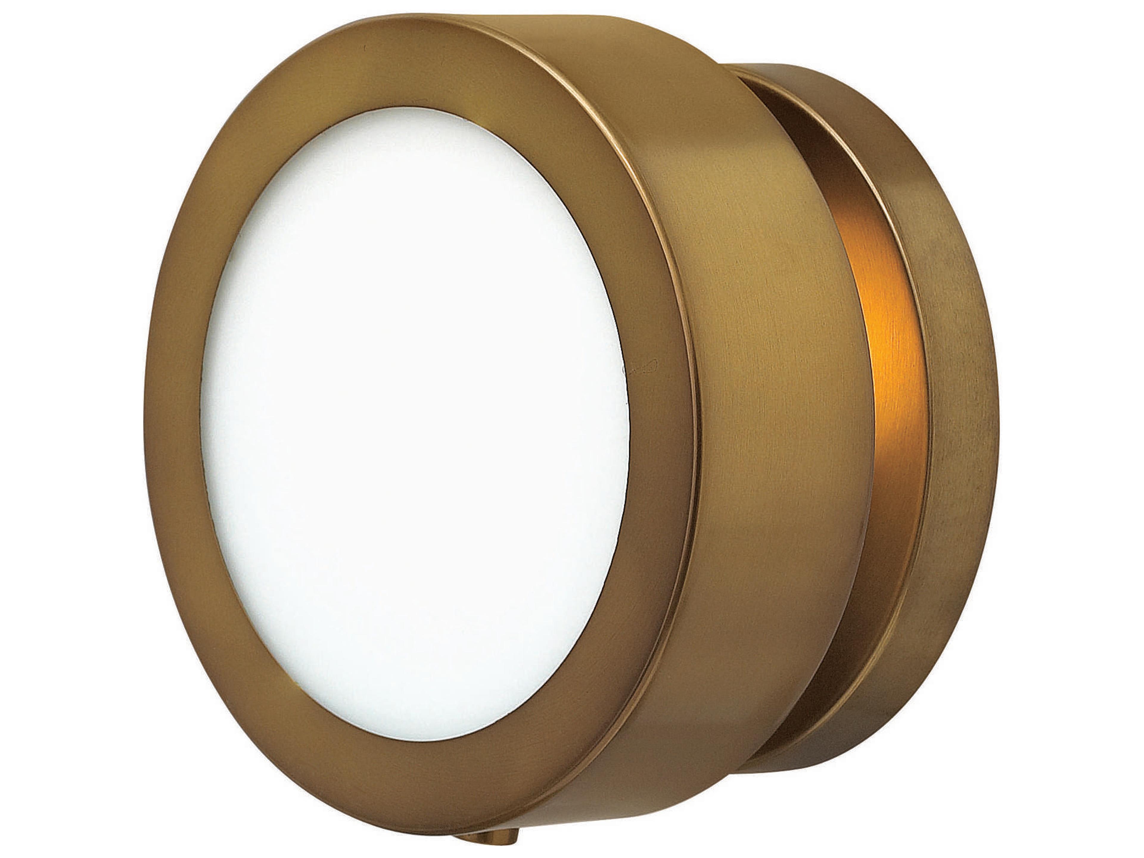 Mercer 1-Light Heritage Brass Glass Wall Sconce