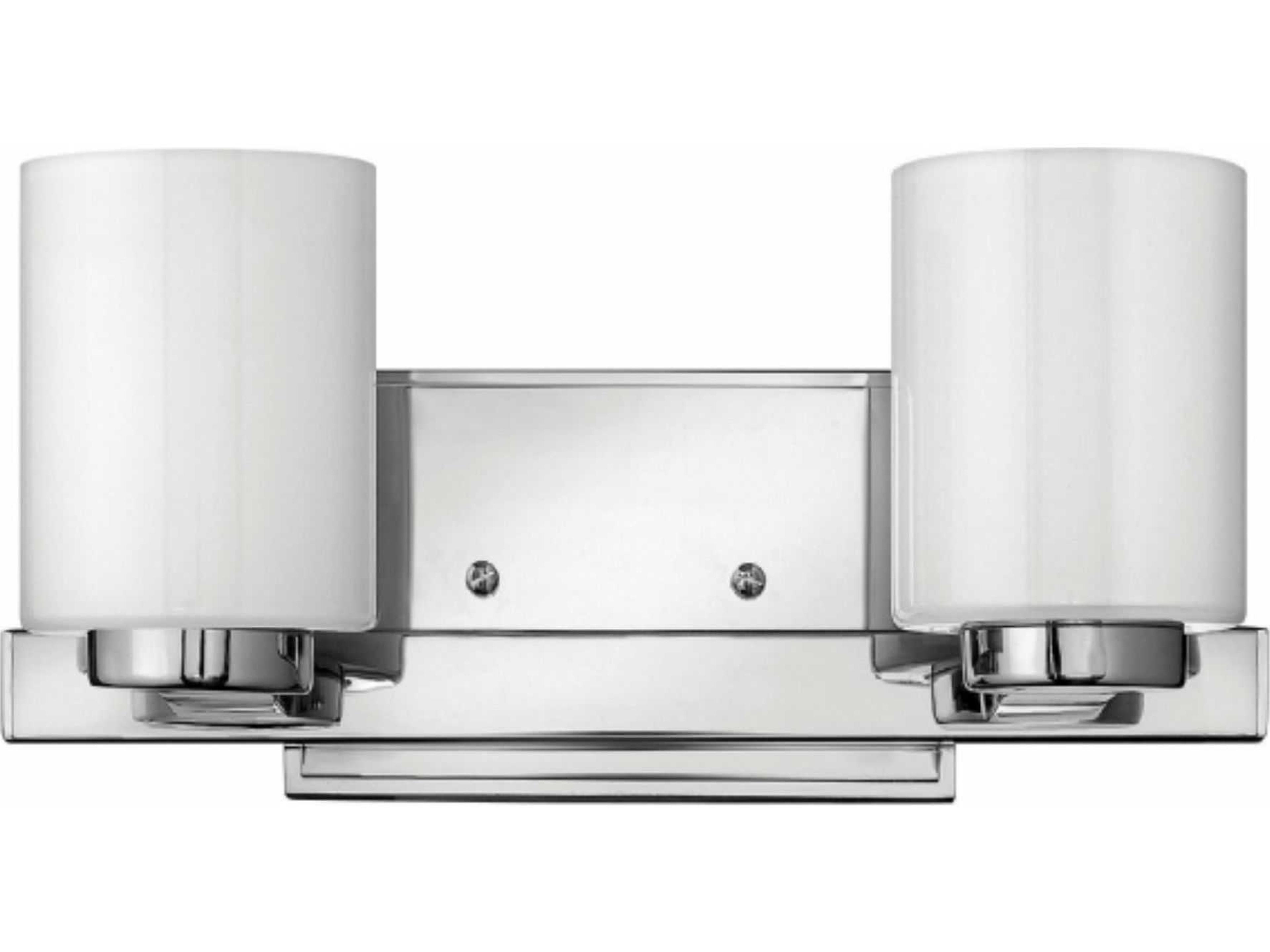 Miley 2-Light Chrome Glass LED Vanity Light