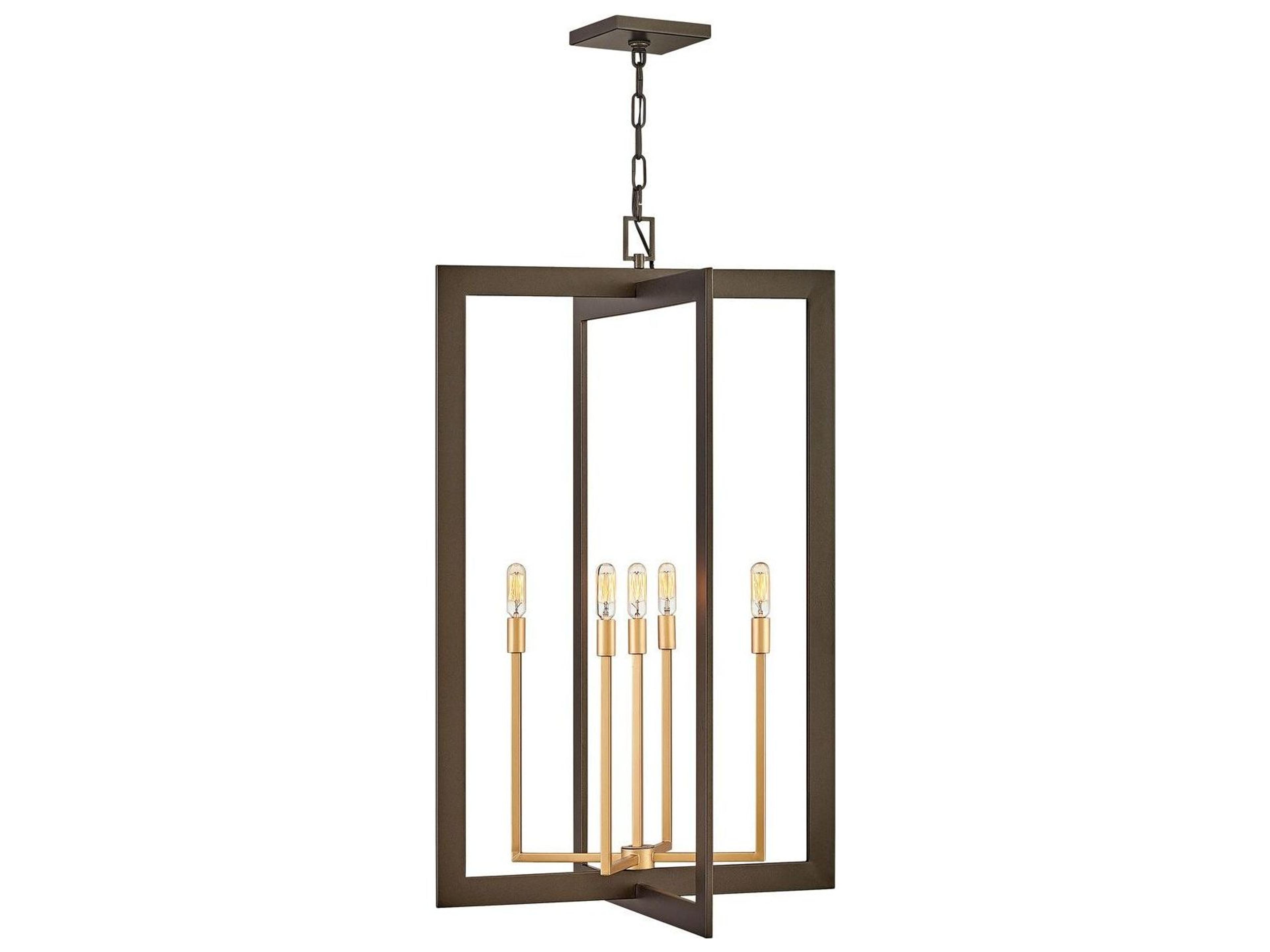 Hinkley 5-Light Metallic Matte Bronze Gold Candelabra Chandelier