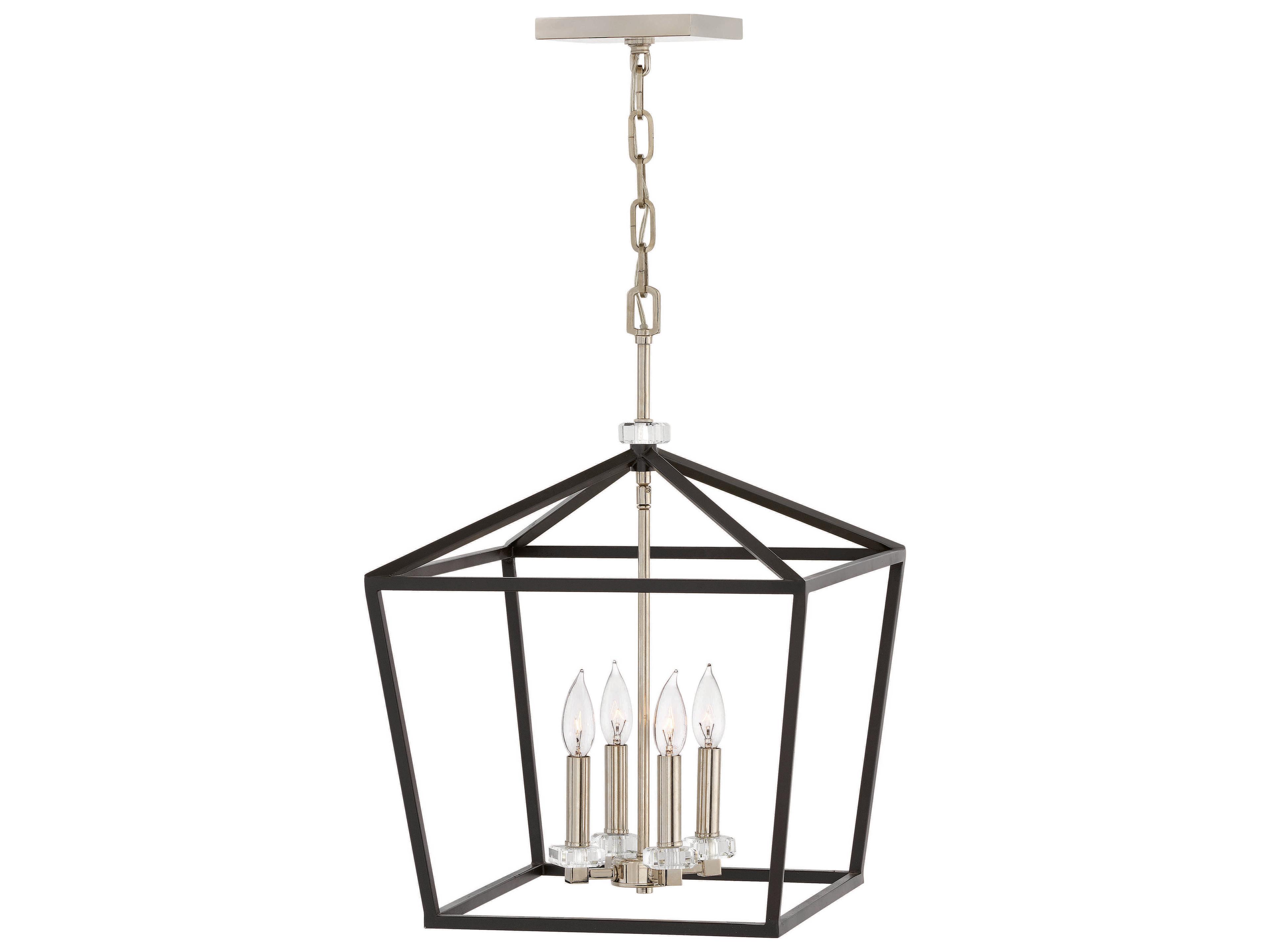 Stinson 4-Light Black Crystal Pendant