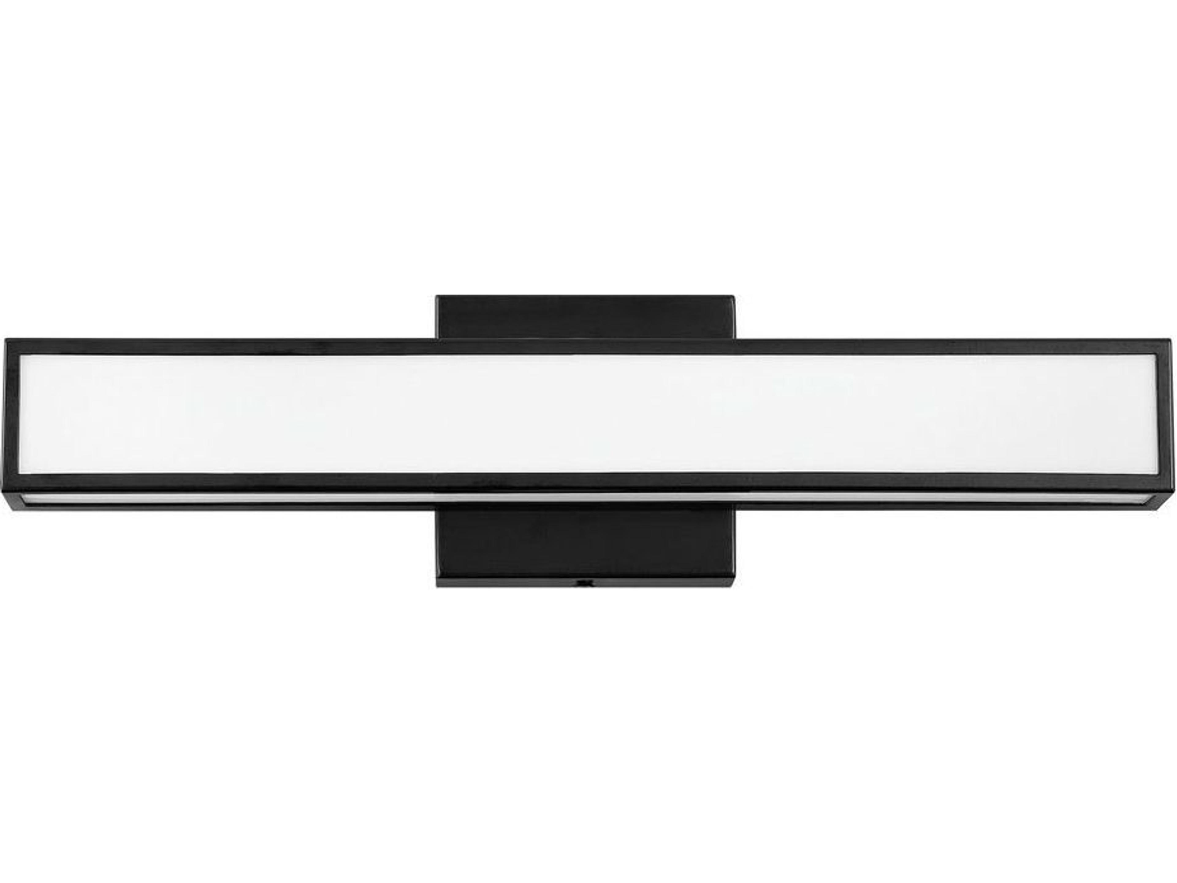 Hinkley Alto Black White Glass LED Vanity Light