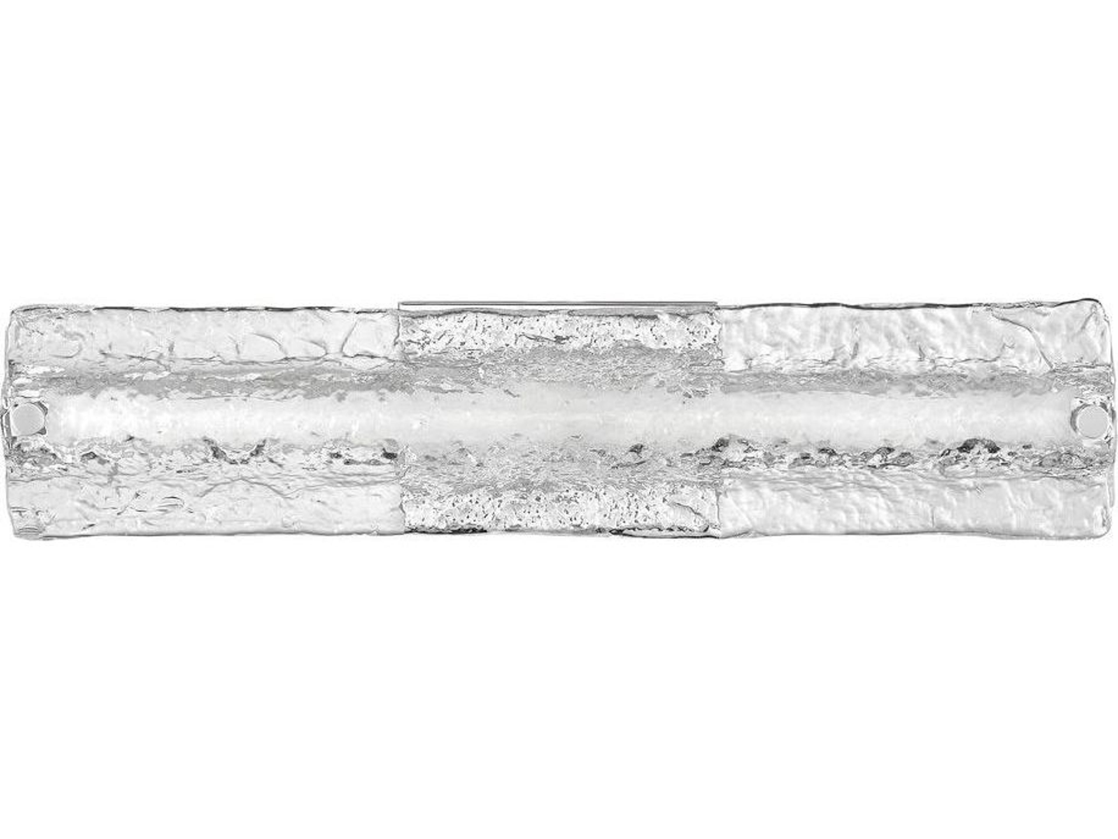 Lucent Chrome Clear Glass LED Vanity Light