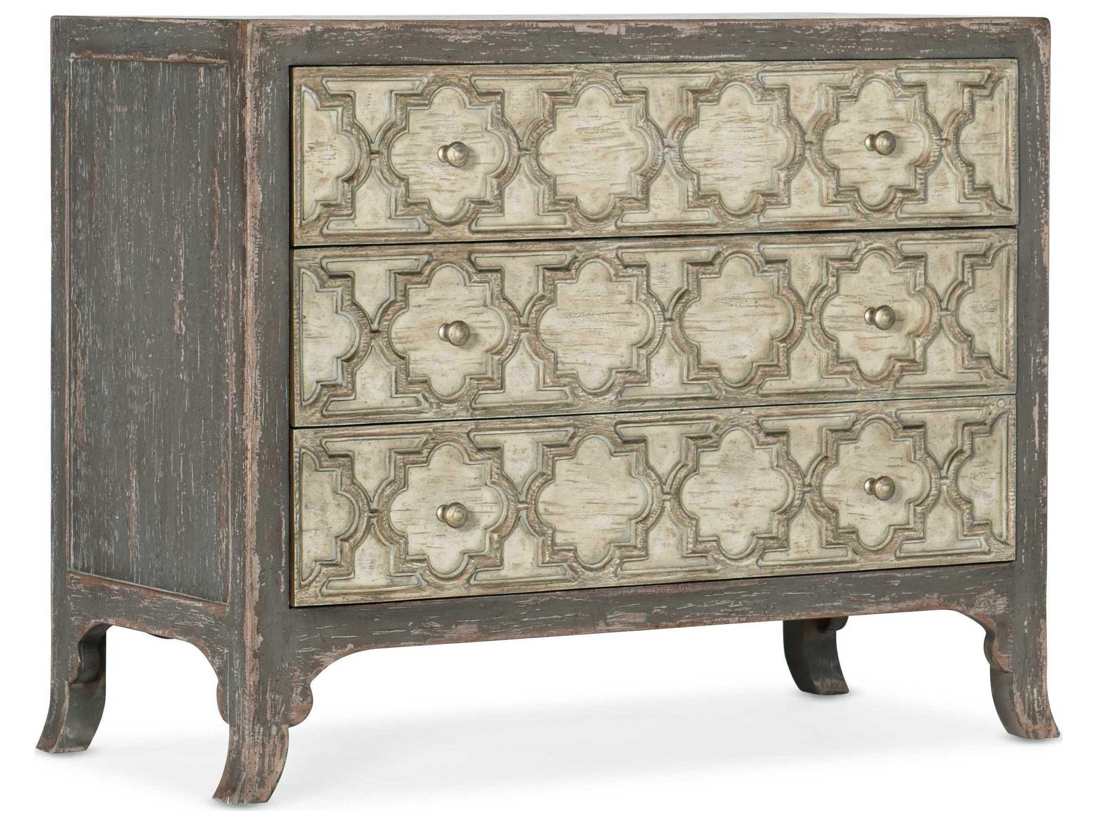 Luxecor Heritage Bellissimo 3-Drawers Gray Cedar Wood Chest Nightstand