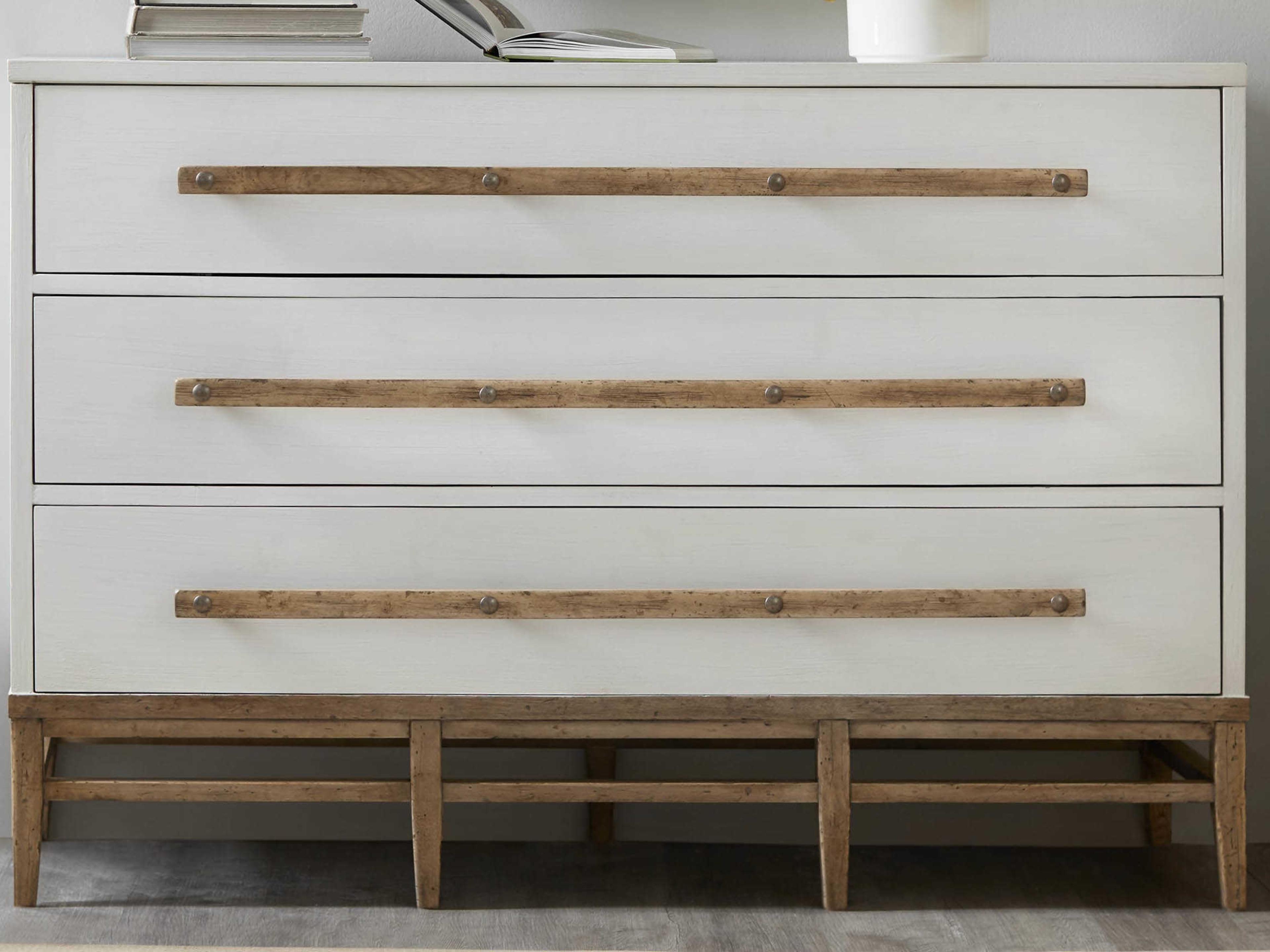 Luxecor Heritage 3-Drawers White Light Maple Beech Wood Accent Chest