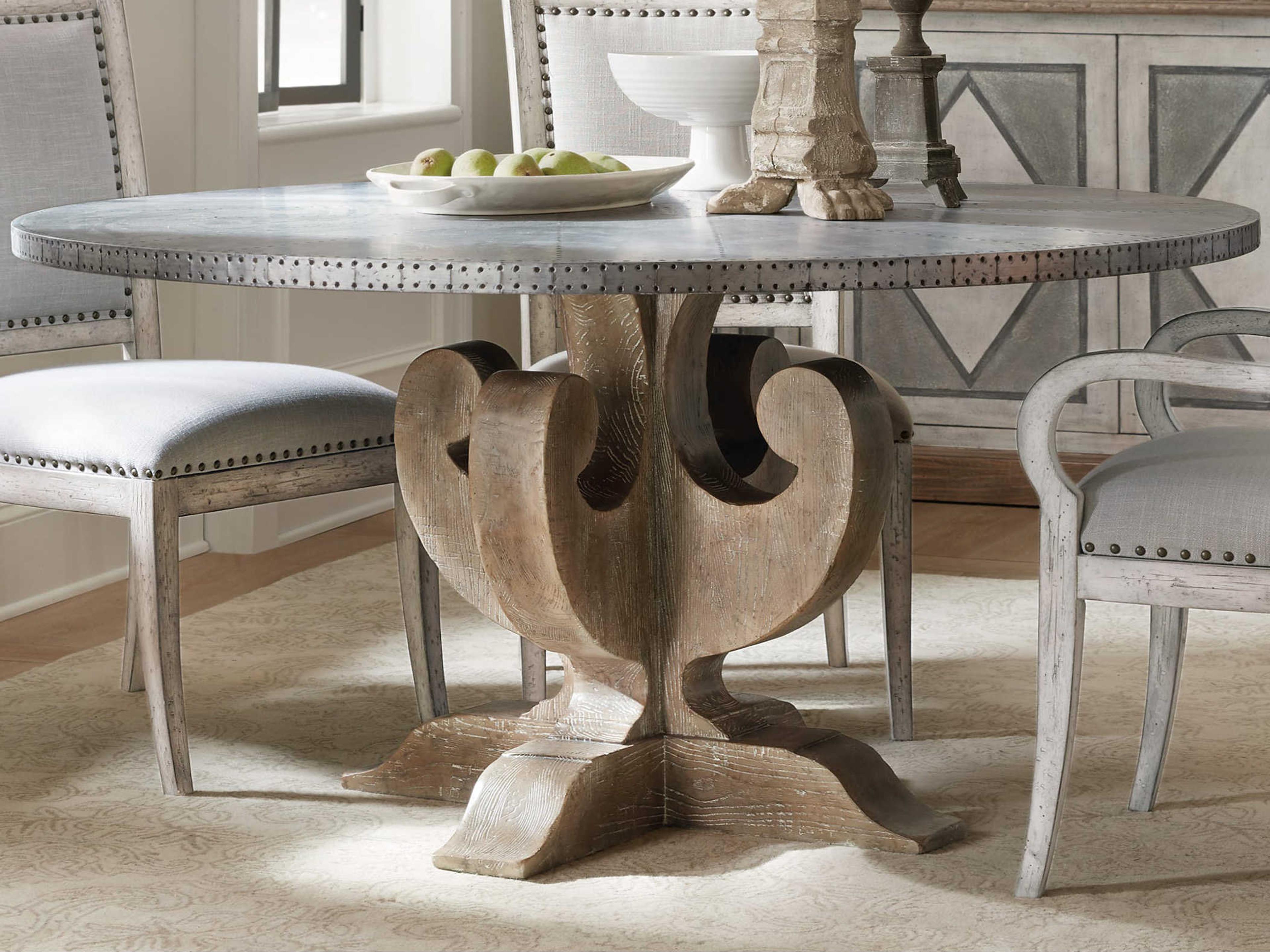 Luxecor Heritage Round Light Wood Dining Table