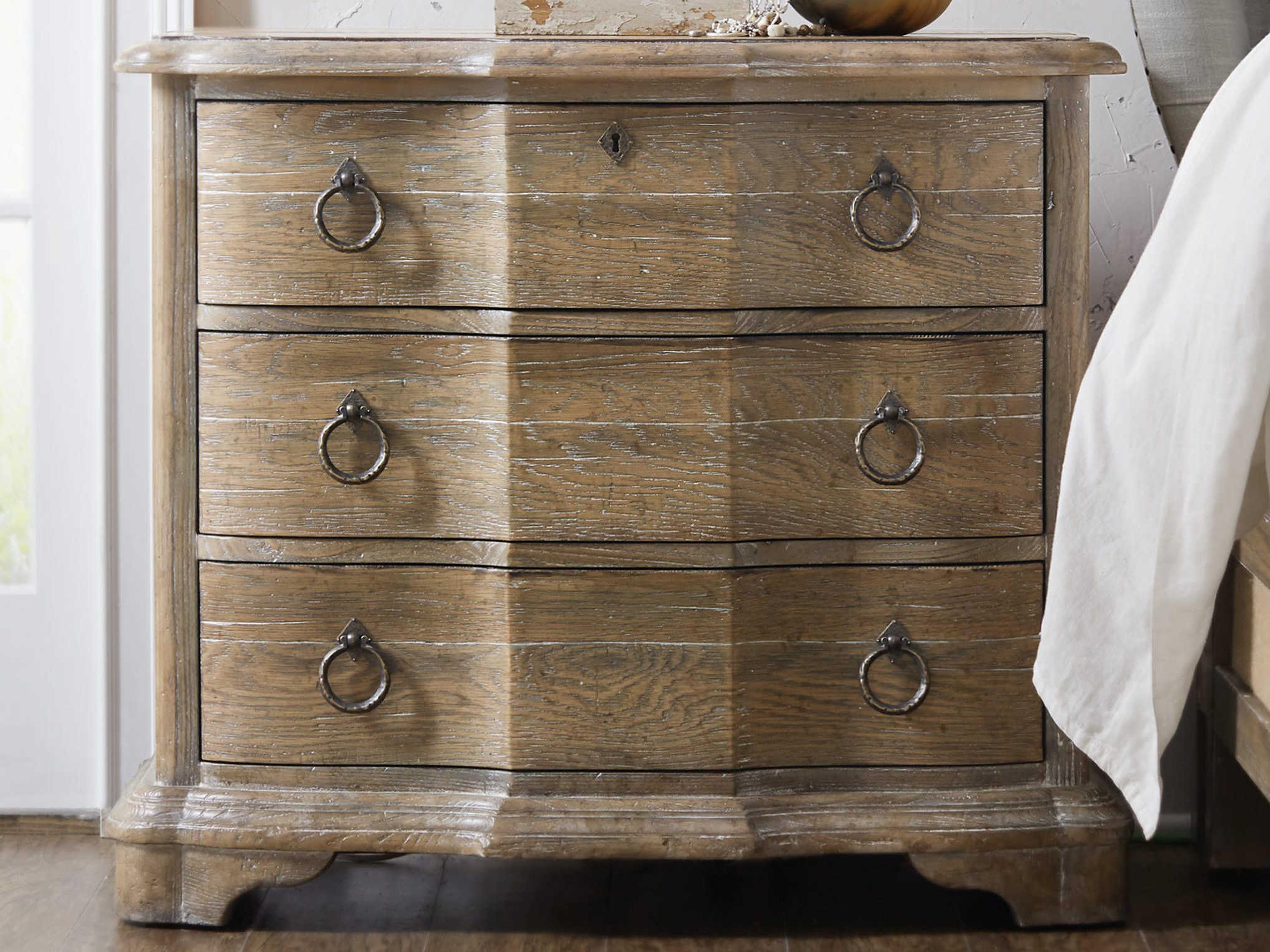 Luxecor Heritage 3-Drawers Brown Cedar Wood Nightstand