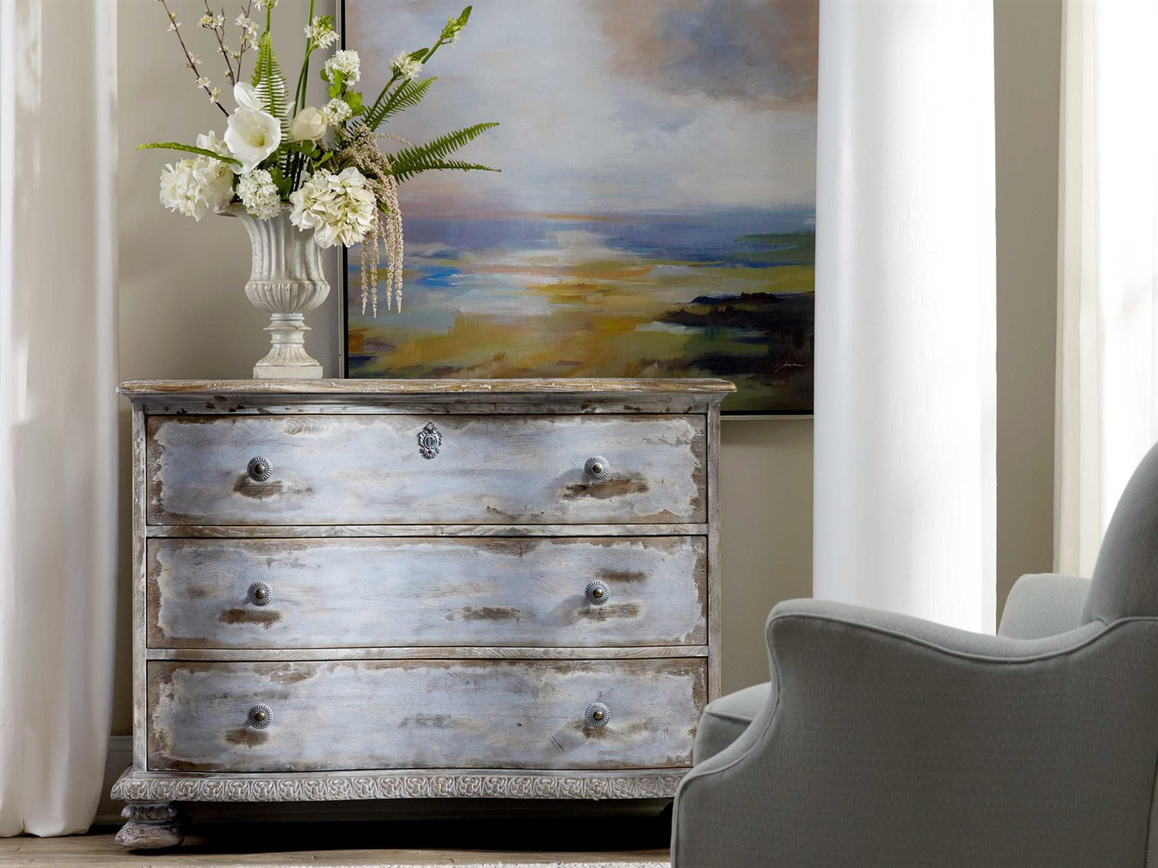 Luxecor Heritage 3-Drawers Blue Hardwood Accent Chest