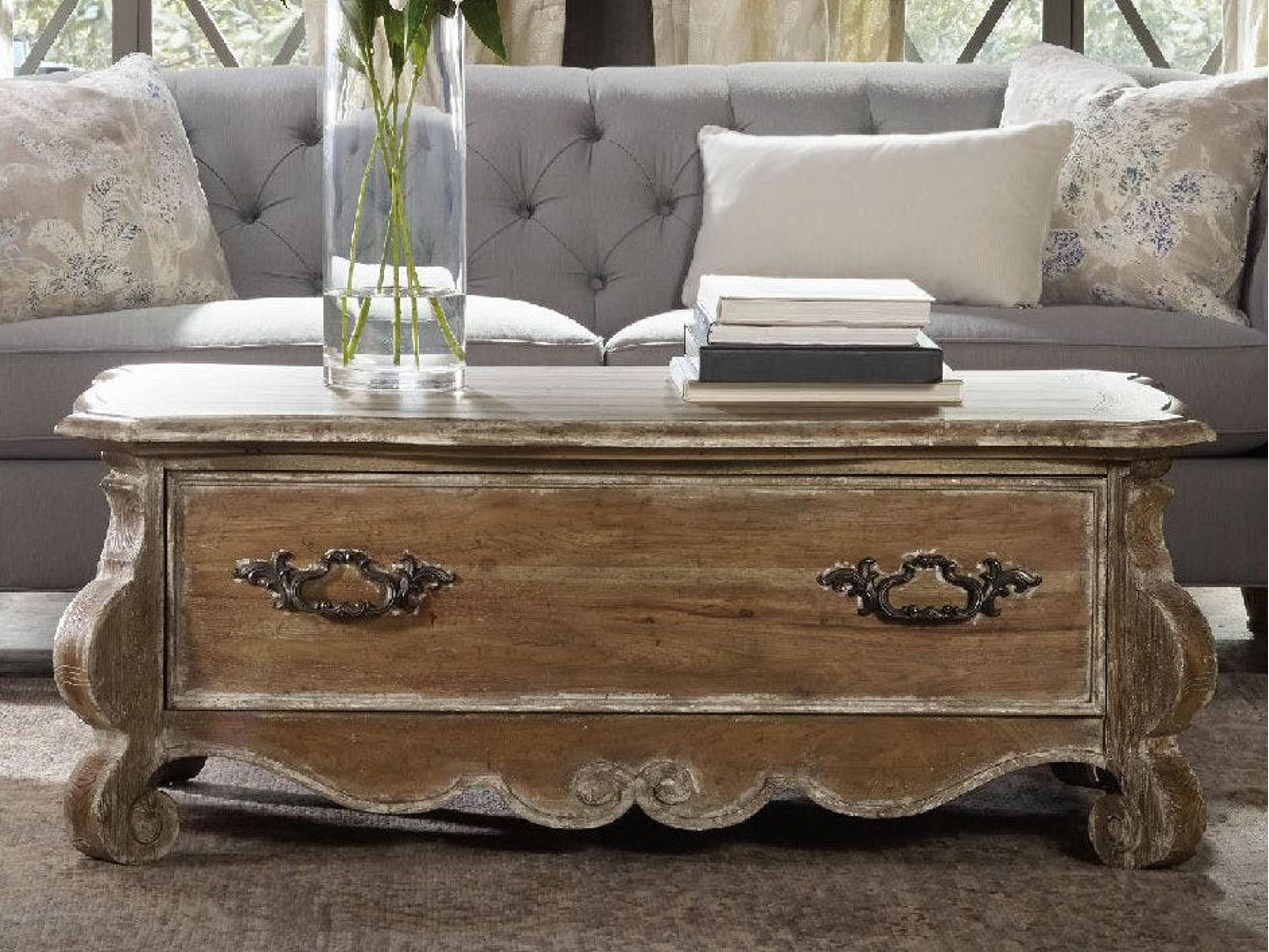 Luxecor Heritage Rectangular Light Wood Cocktail Table