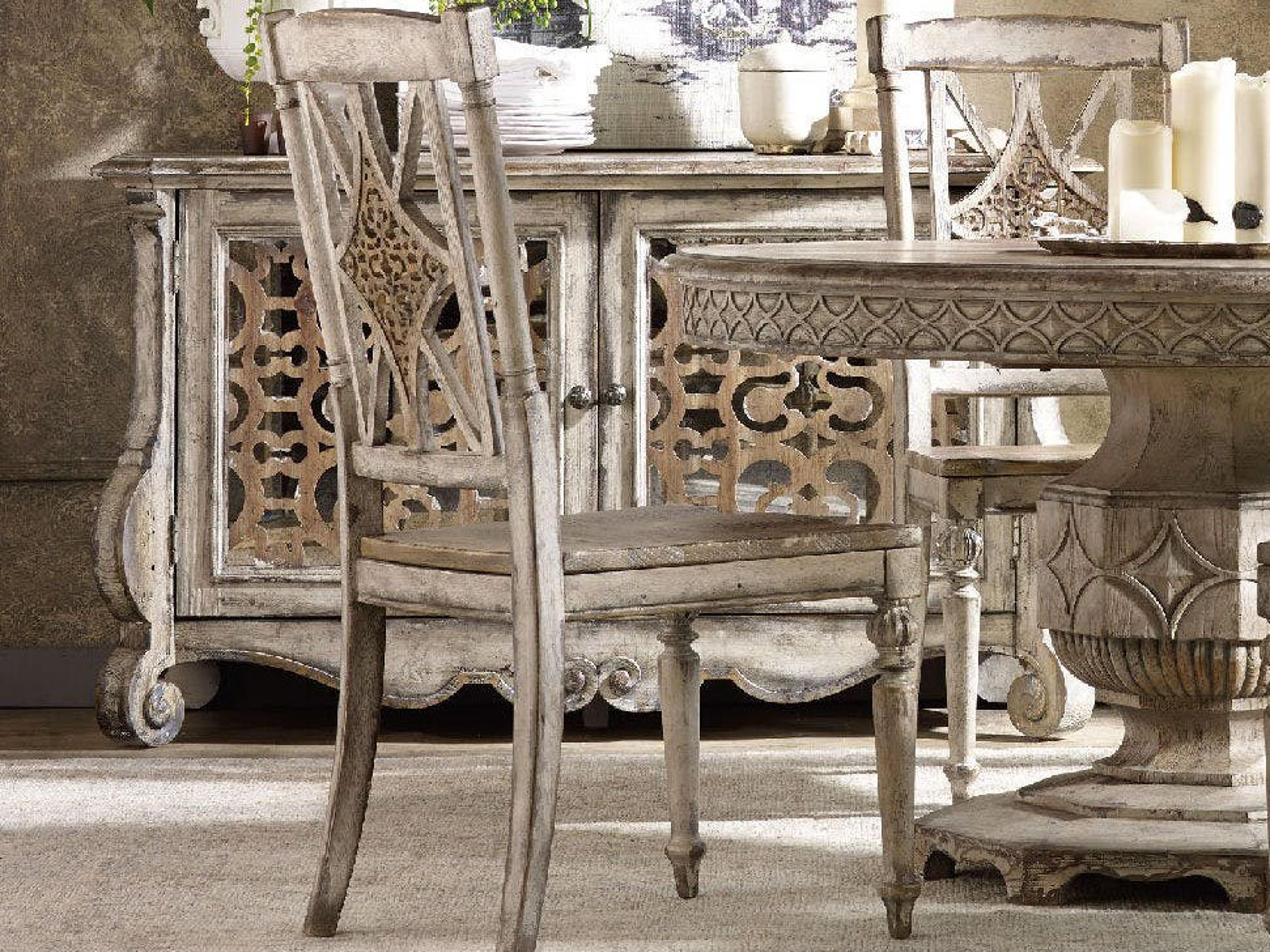 Luxecor Heritage Rubberwood White Side Dining Chair