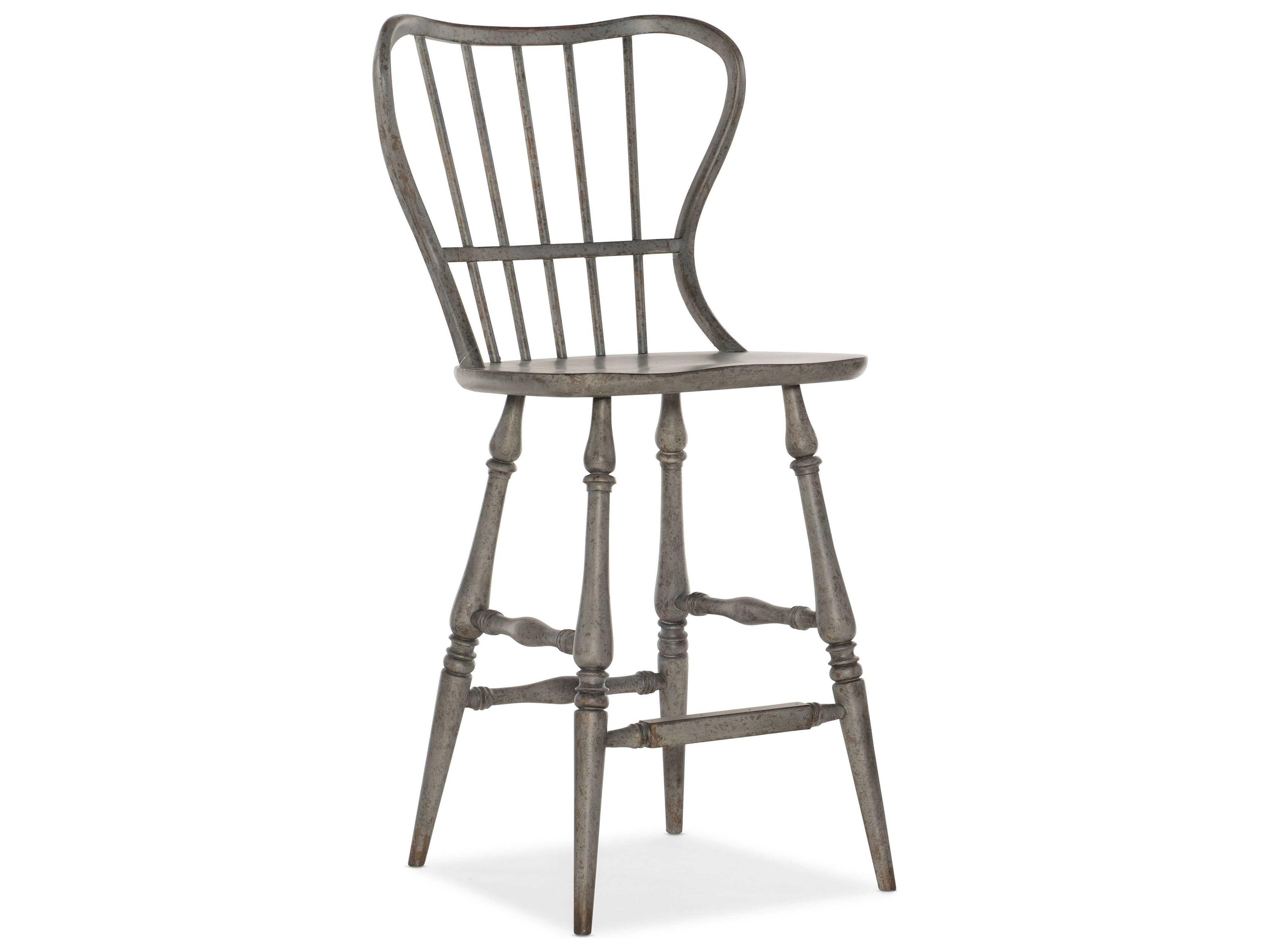 Ciao Bella Spindle Back Bar Stool Speckled Gray