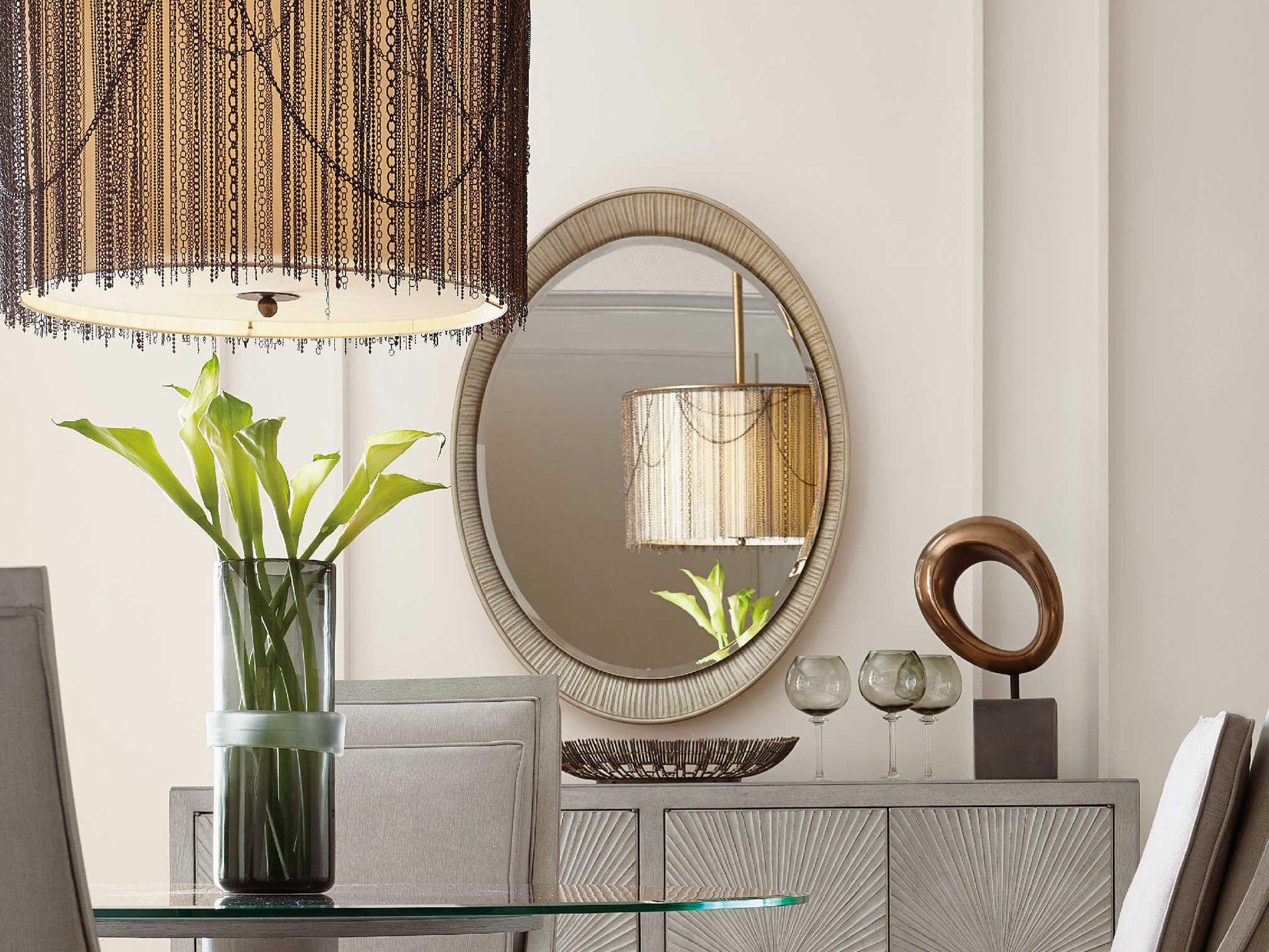 Luxecor Heritage Oval Accent Wall Mirror