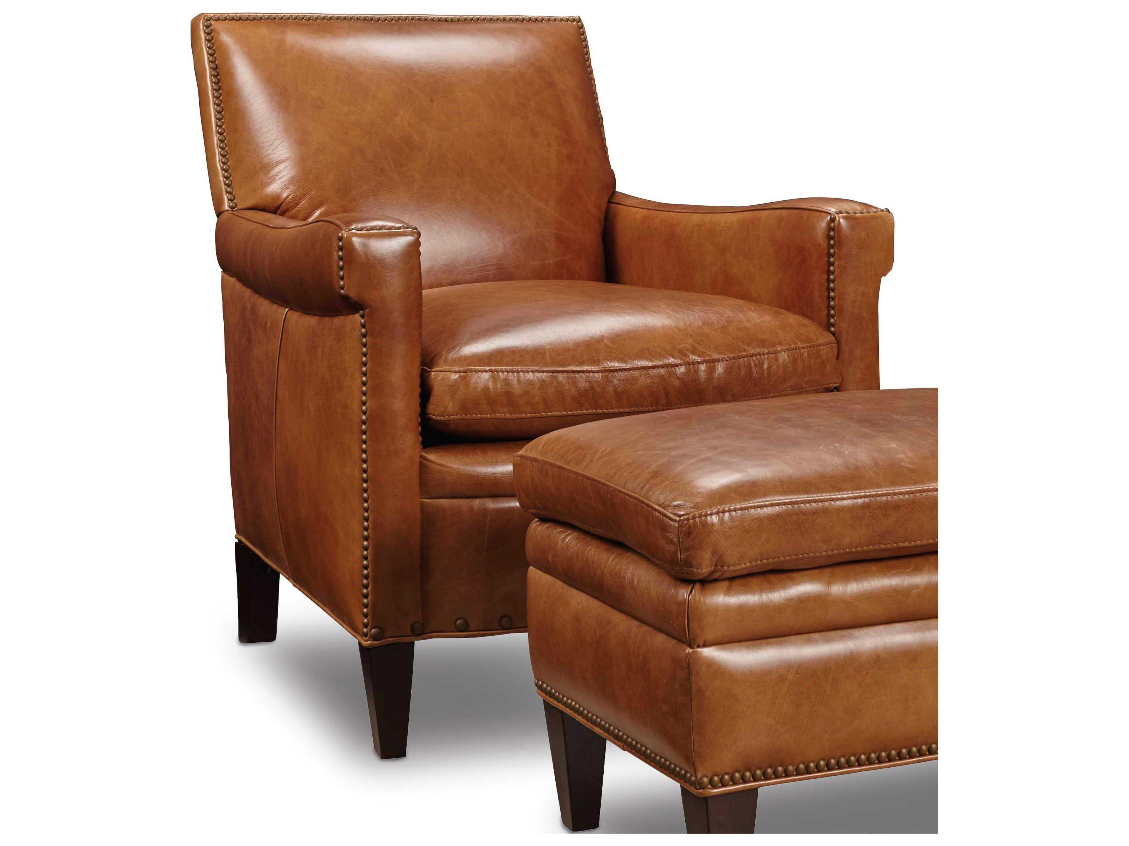 Luxecor Huntington Brown Leather Club Chair