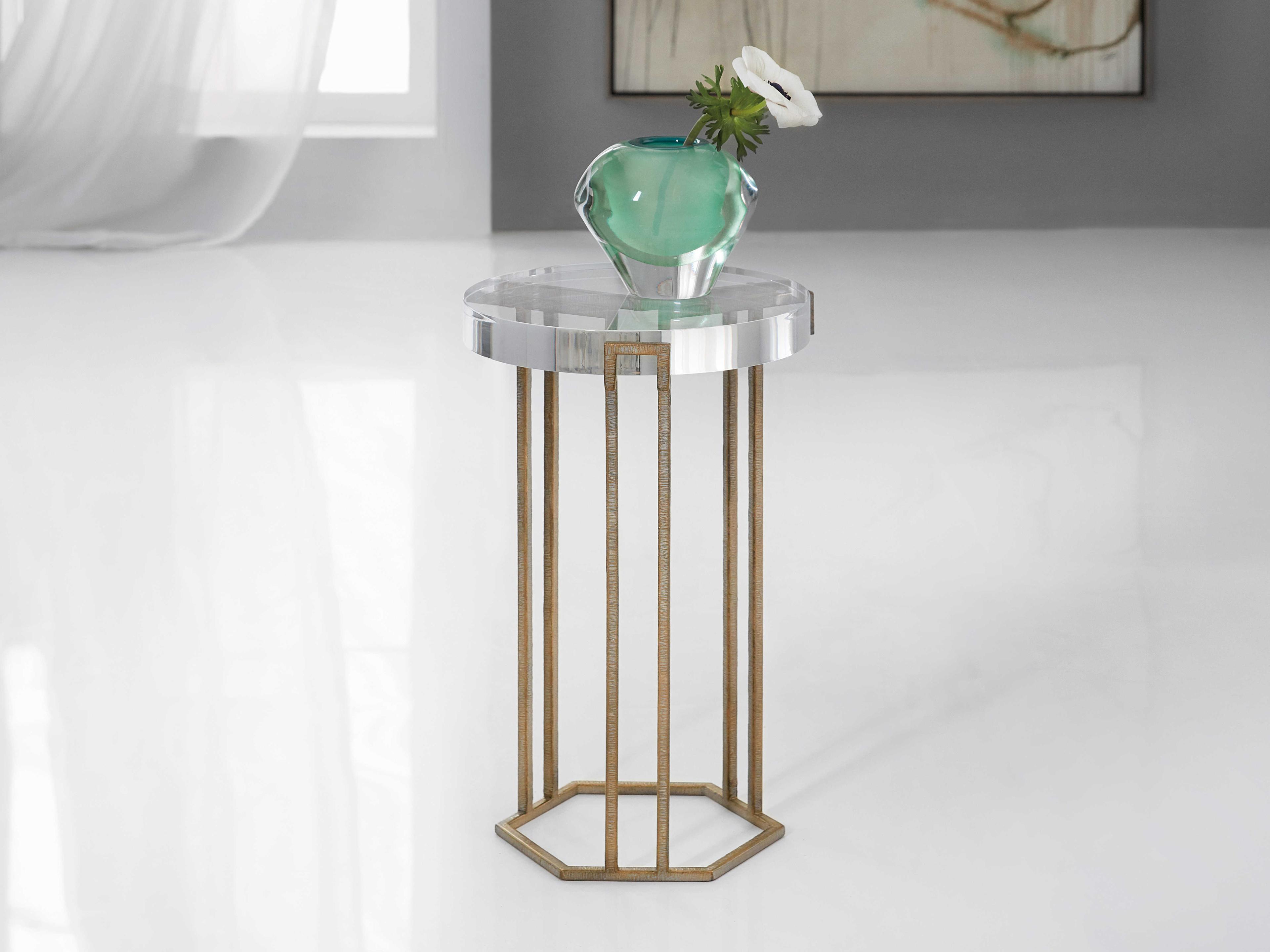 Hooker Furniture Melange Round Gold End Table