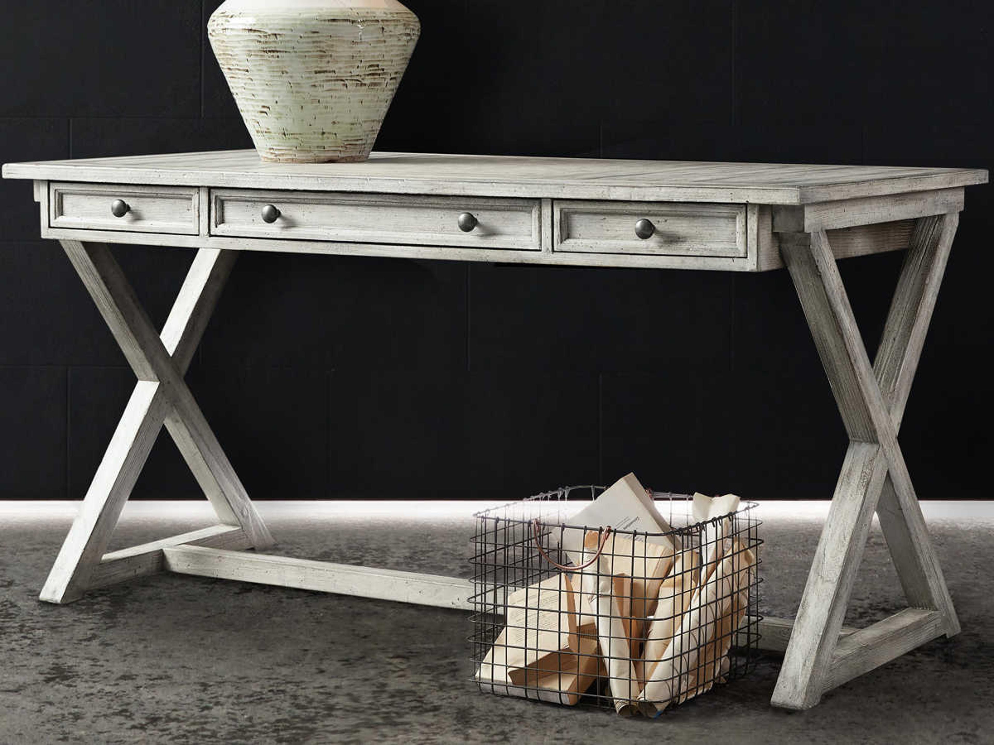 Hooker Furniture Melange Light Gray Hardwood Writing Desk