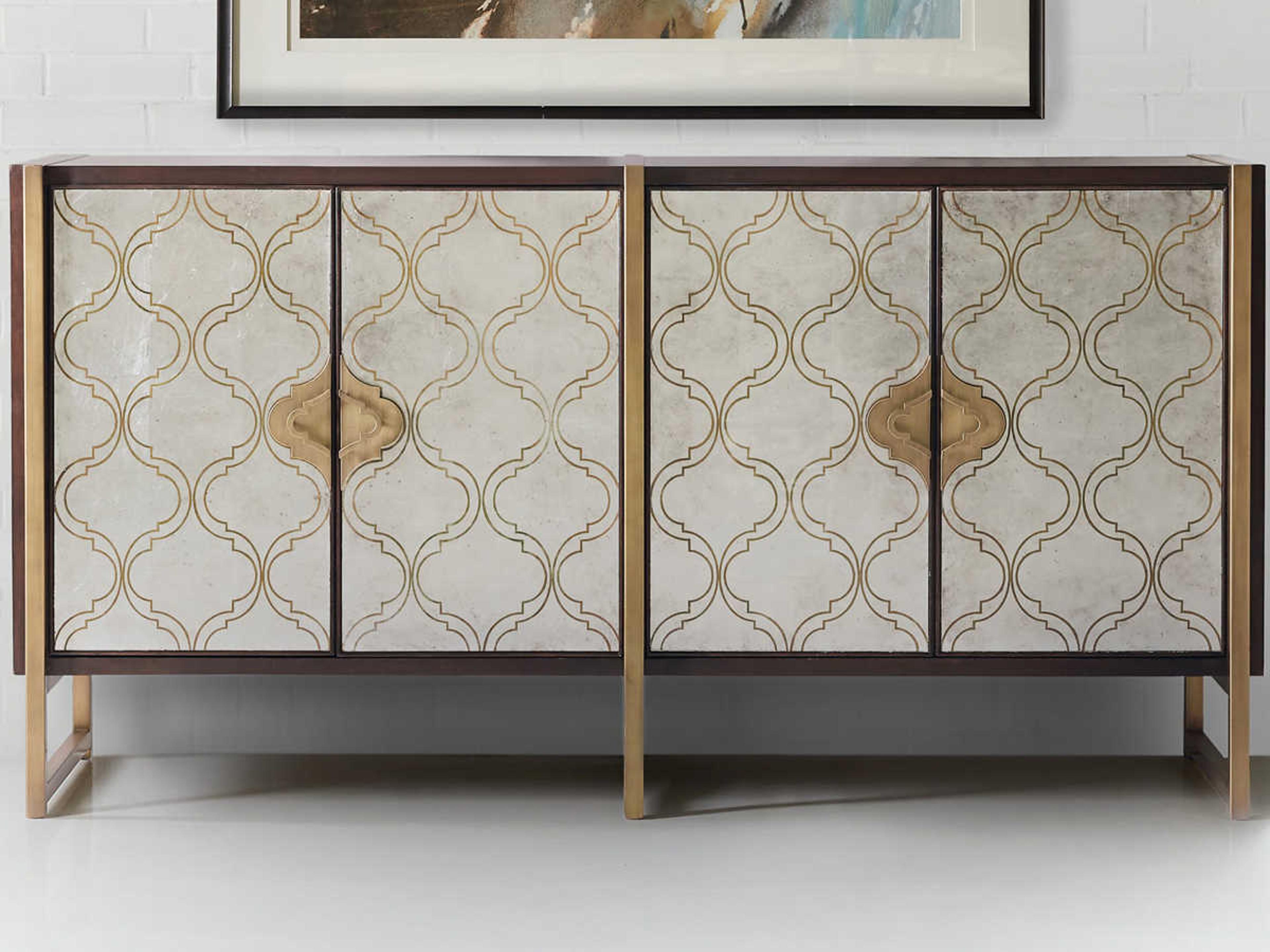 Luxecor Heritage Classic 70" Hardwood Dark Wood Media Console