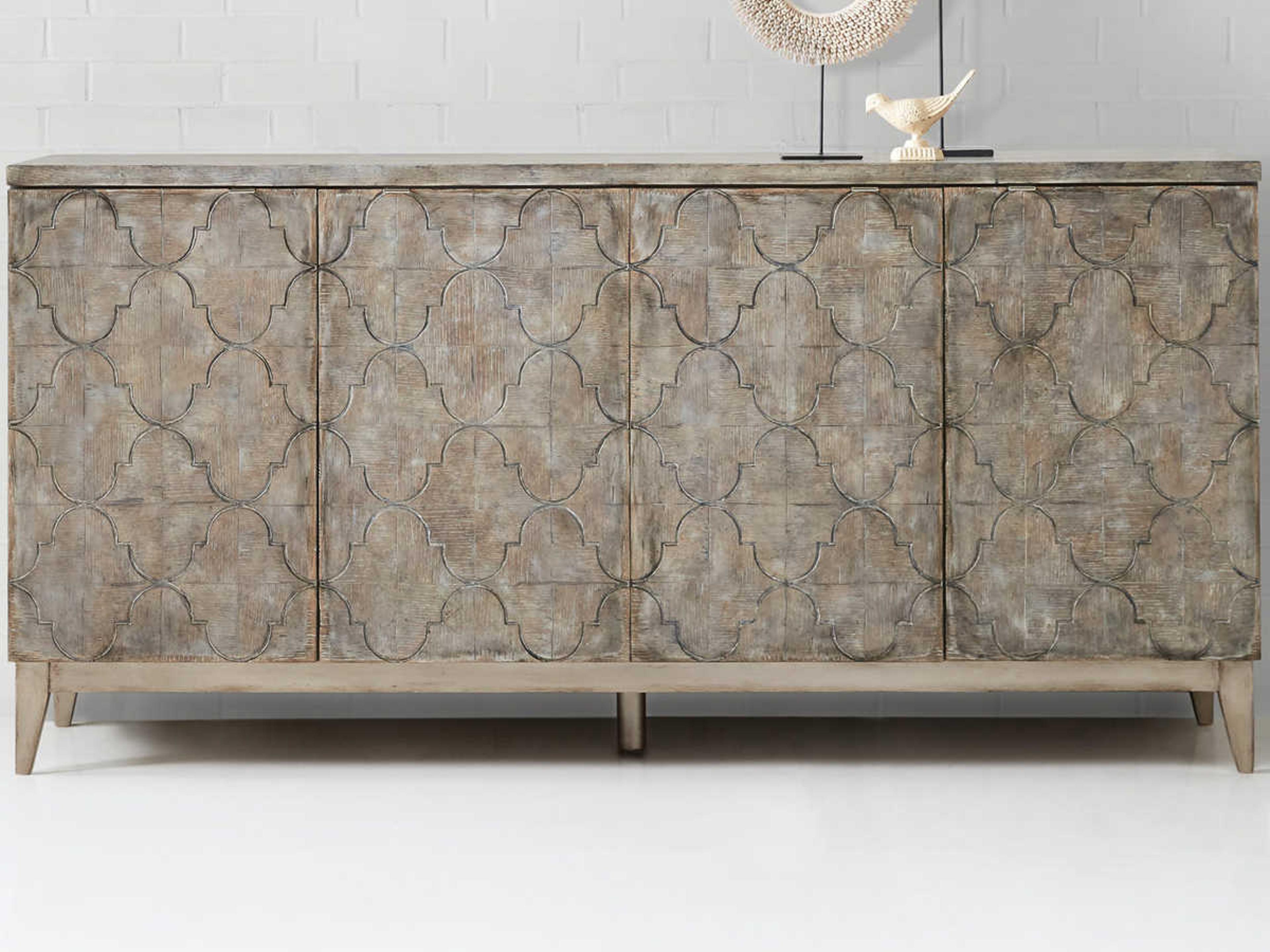 Luxecor Heritage Fairfax 72" Hardwood Wood Media Console