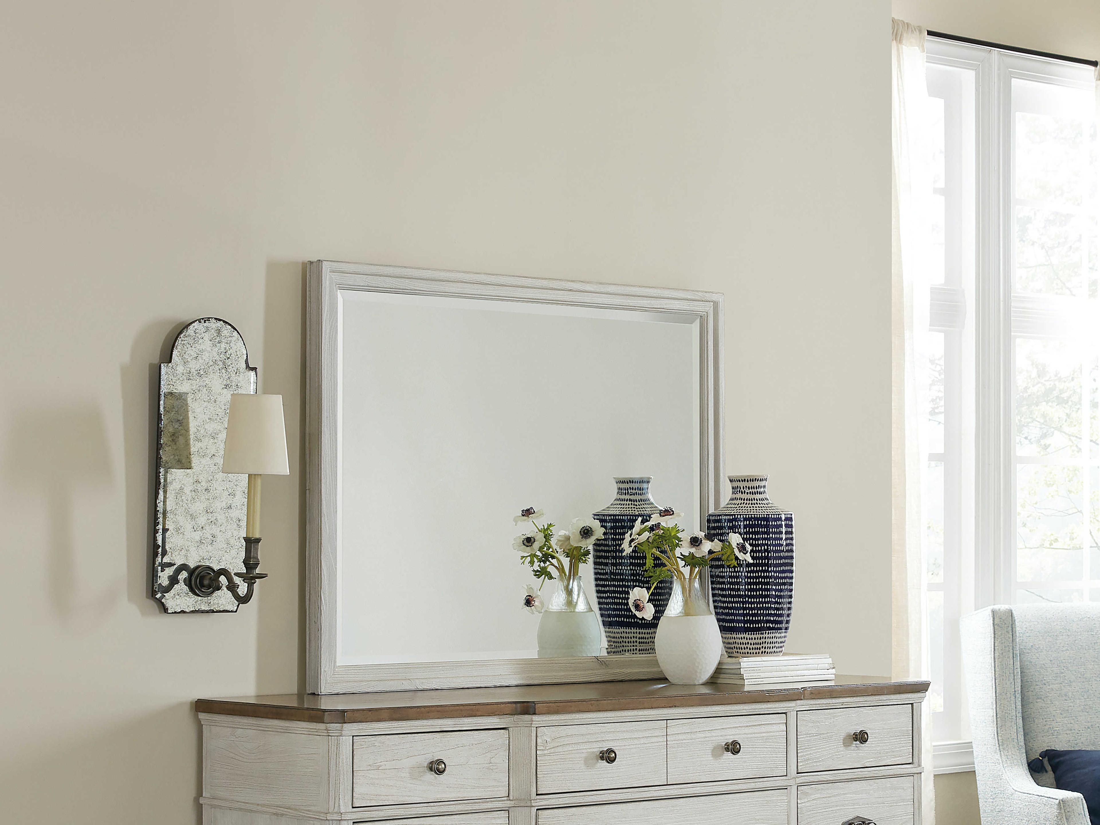 Hooker Furniture Montebello Danish White Wall Mirror Rectangular