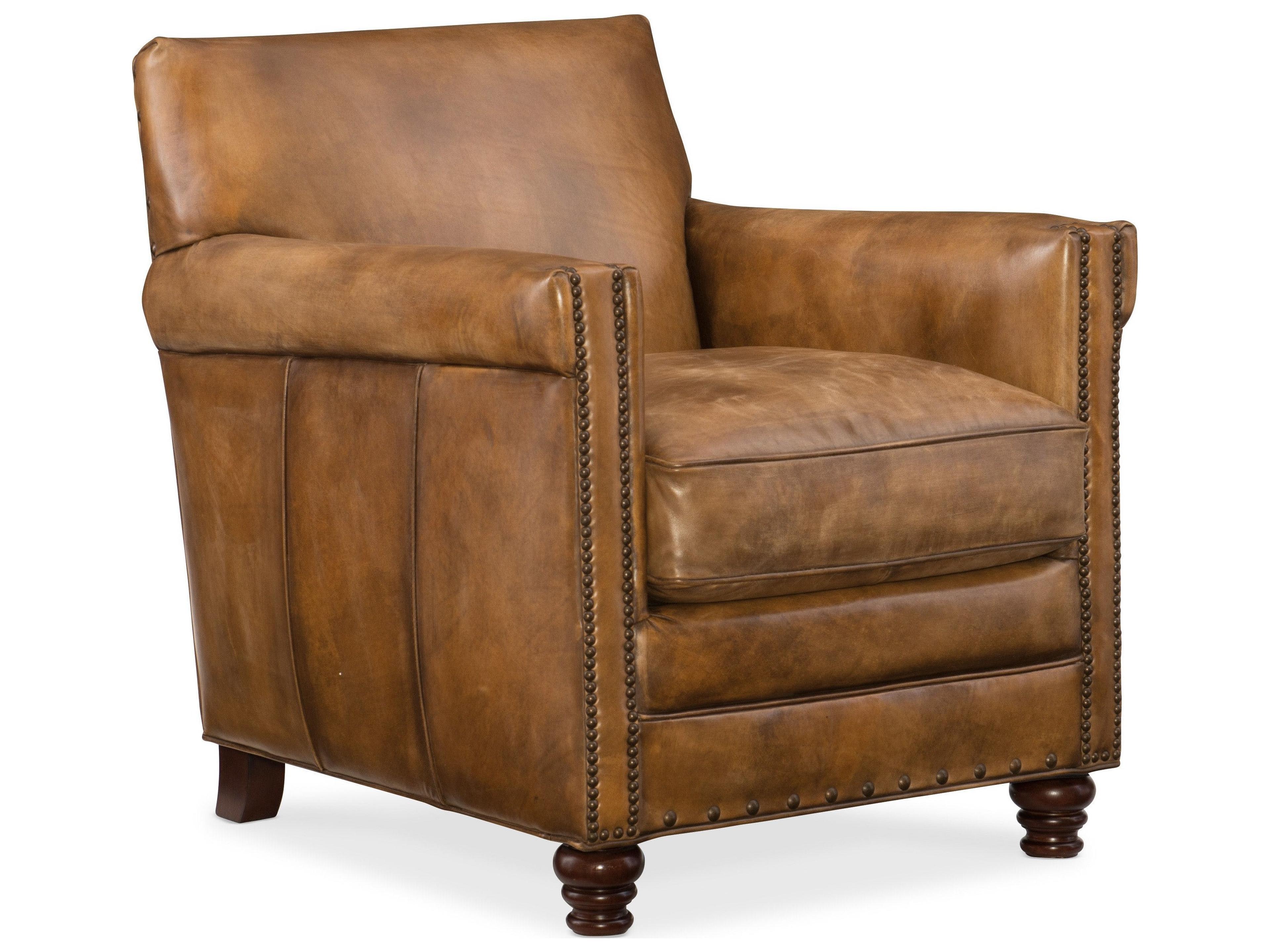 Luxecor Potter Brown Leather Club Chair